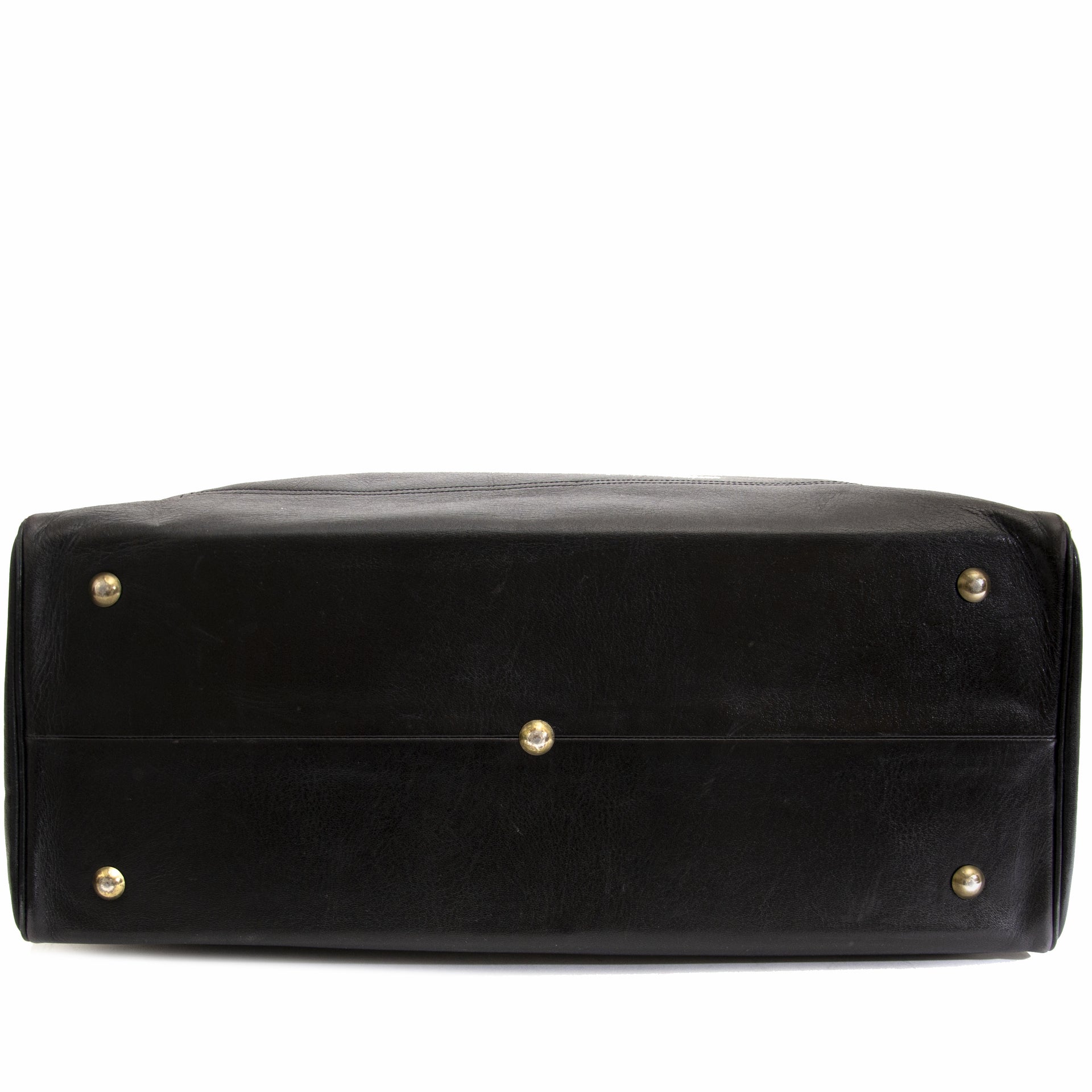 Authentique seconde main vintage Delvaux Taxi Logo Top Handle Bag achète en ligne webshop LabelLOV