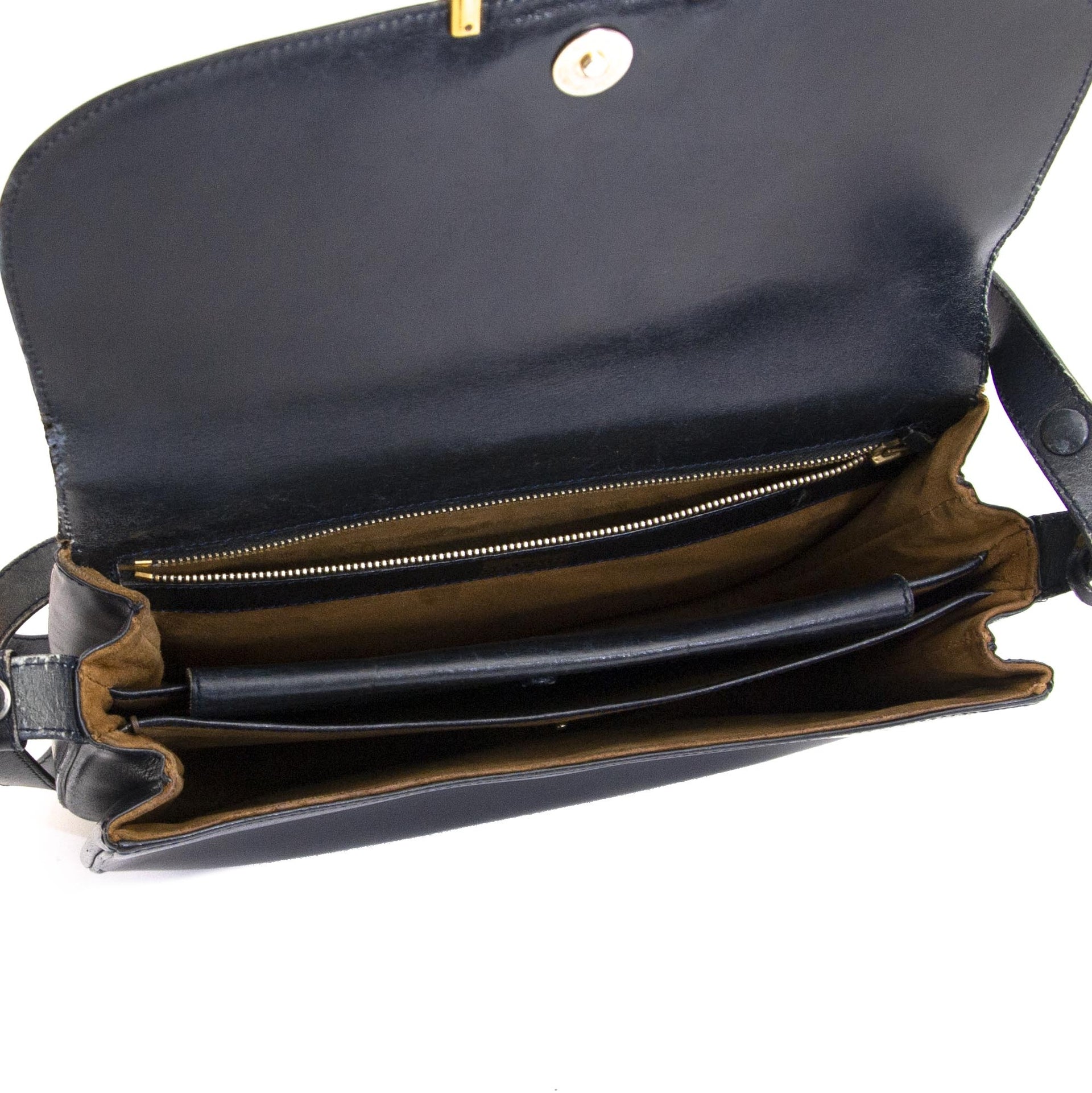 Delvaux blue foncé sac à vendre seconde-à-main à labellov vintage webshop de mode belgique