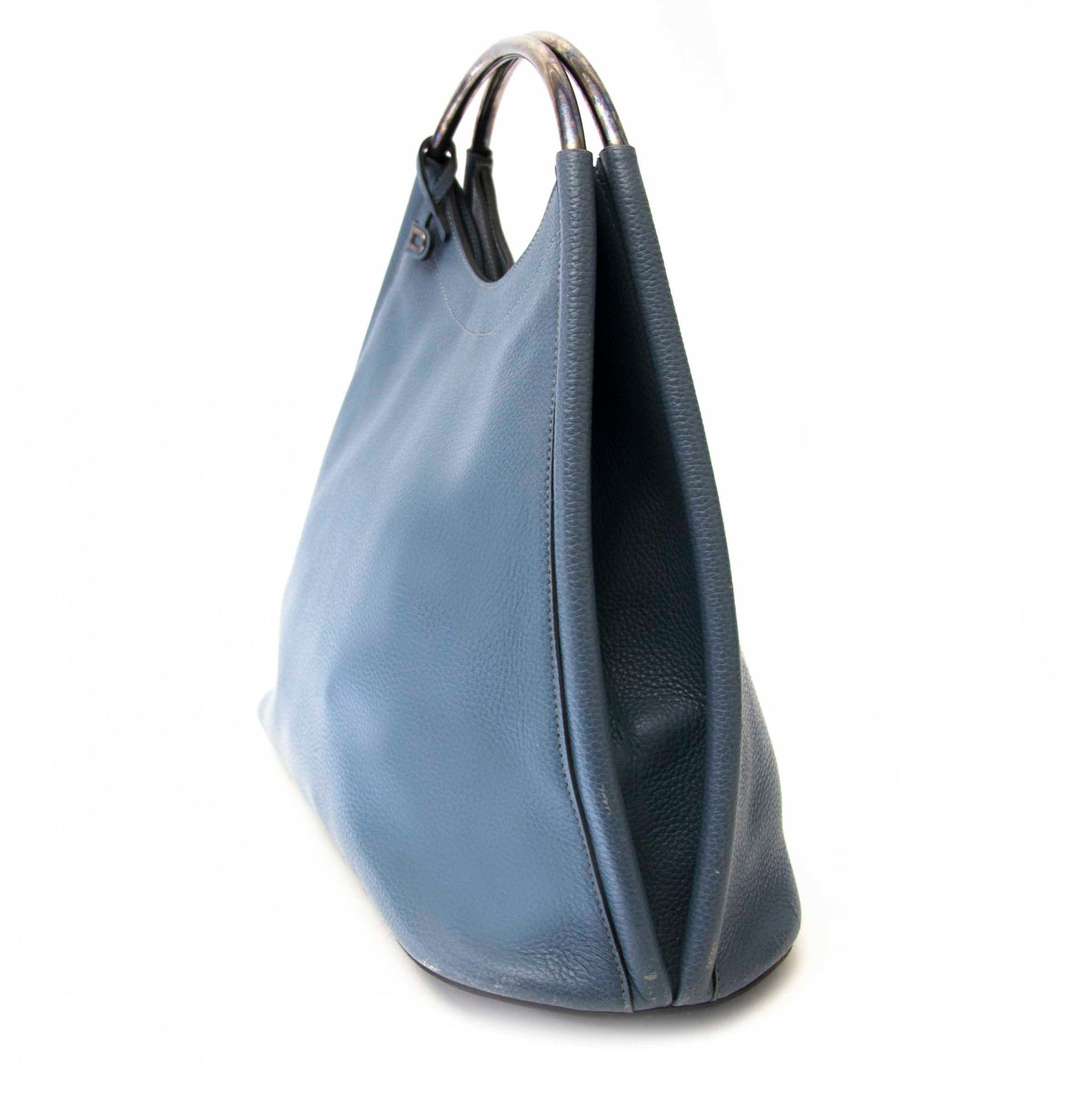 Delvaux Grey Top Handle Bag en ligne