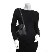 Delvaux Black Bourgogne Leather Shoulder Bag now for sale at labellov vintage fashion webshop belgium