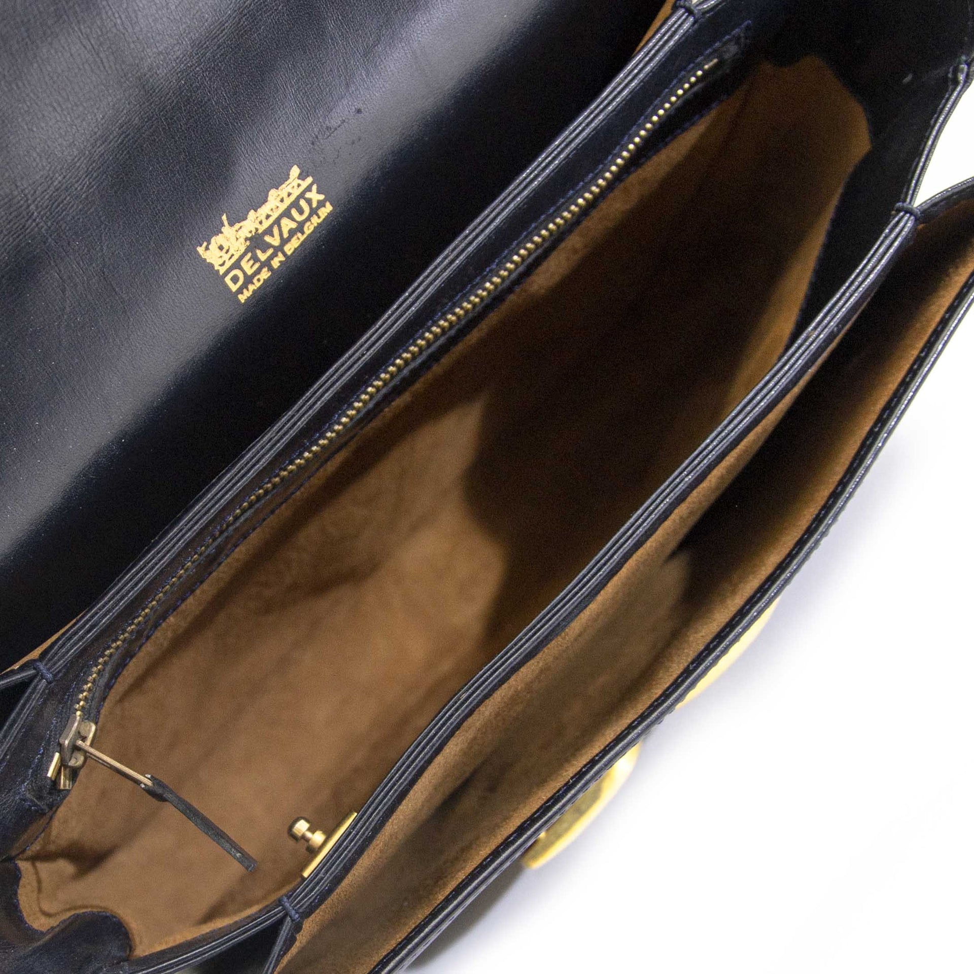 Delvaux Black Bourgogne Leather Shoulder Bag now for sale at labellov vintage fashion webshop belgium