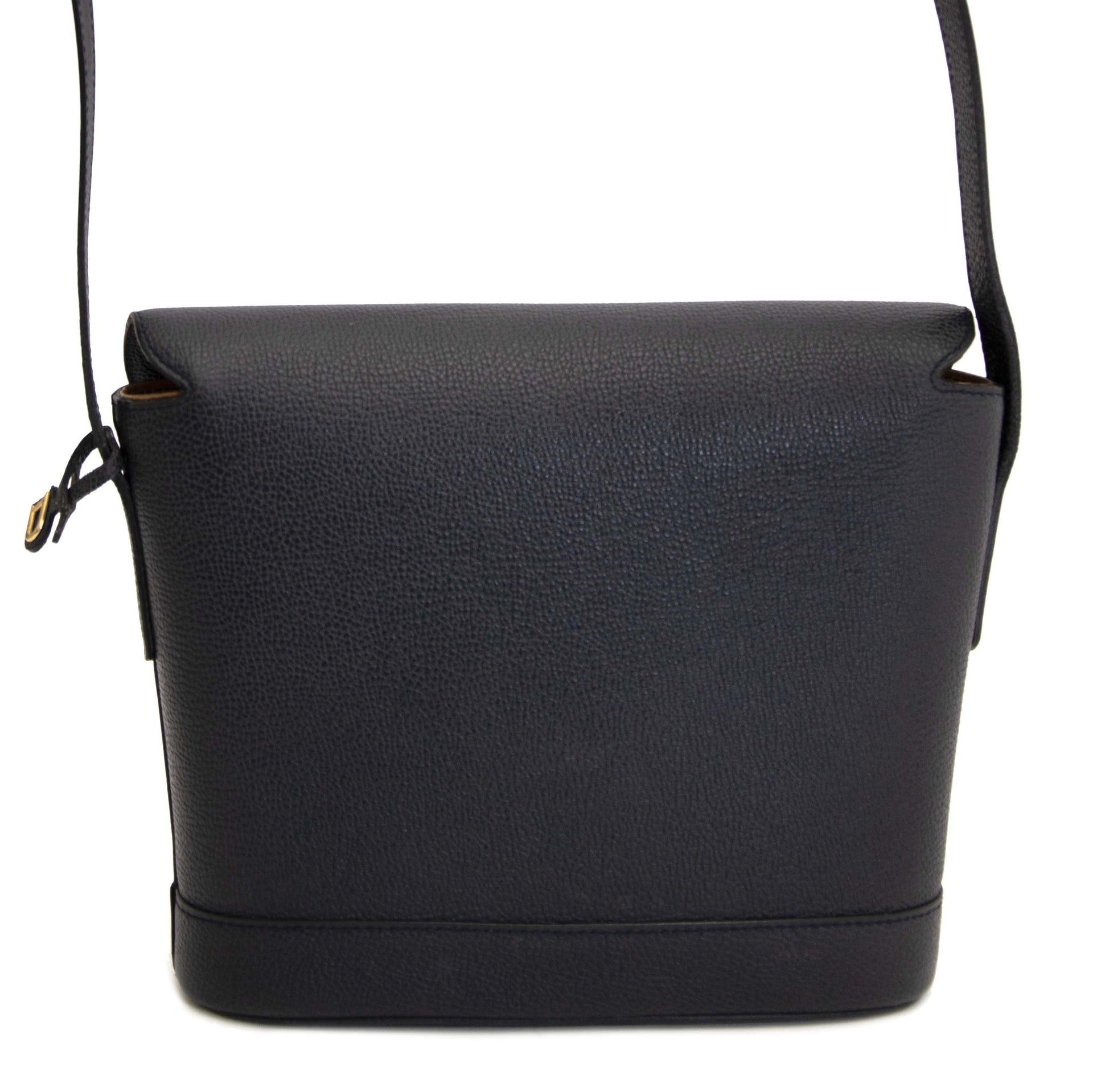 Delvaux Blue Leather Crossbody Bag