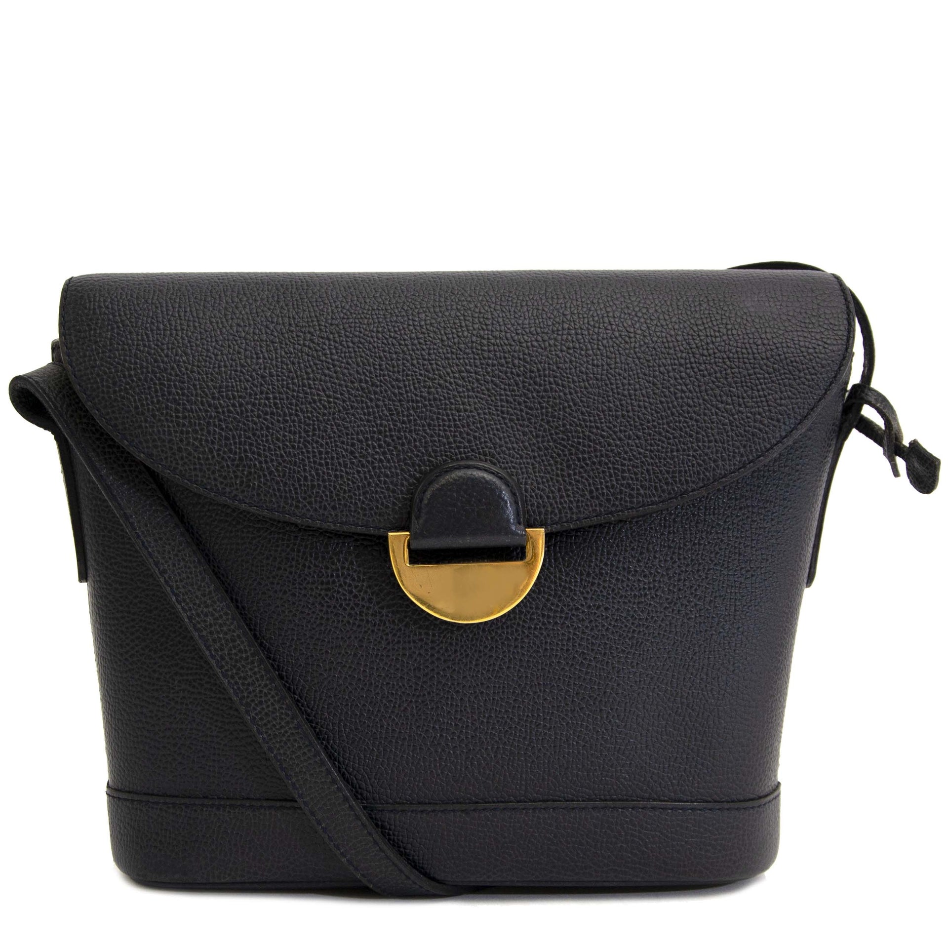 Delvaux Blue Leather Crossbody Bag for sale at the best price online Labellov secondhand