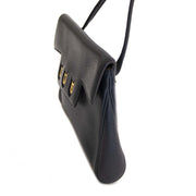 Delvaux Blue Leather Crossbody Bag for sale online at Labellov