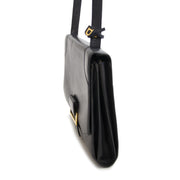 Delvaux Dark Blue Shoulder Bag now for sale at labellov vintage fashion webshop belgium