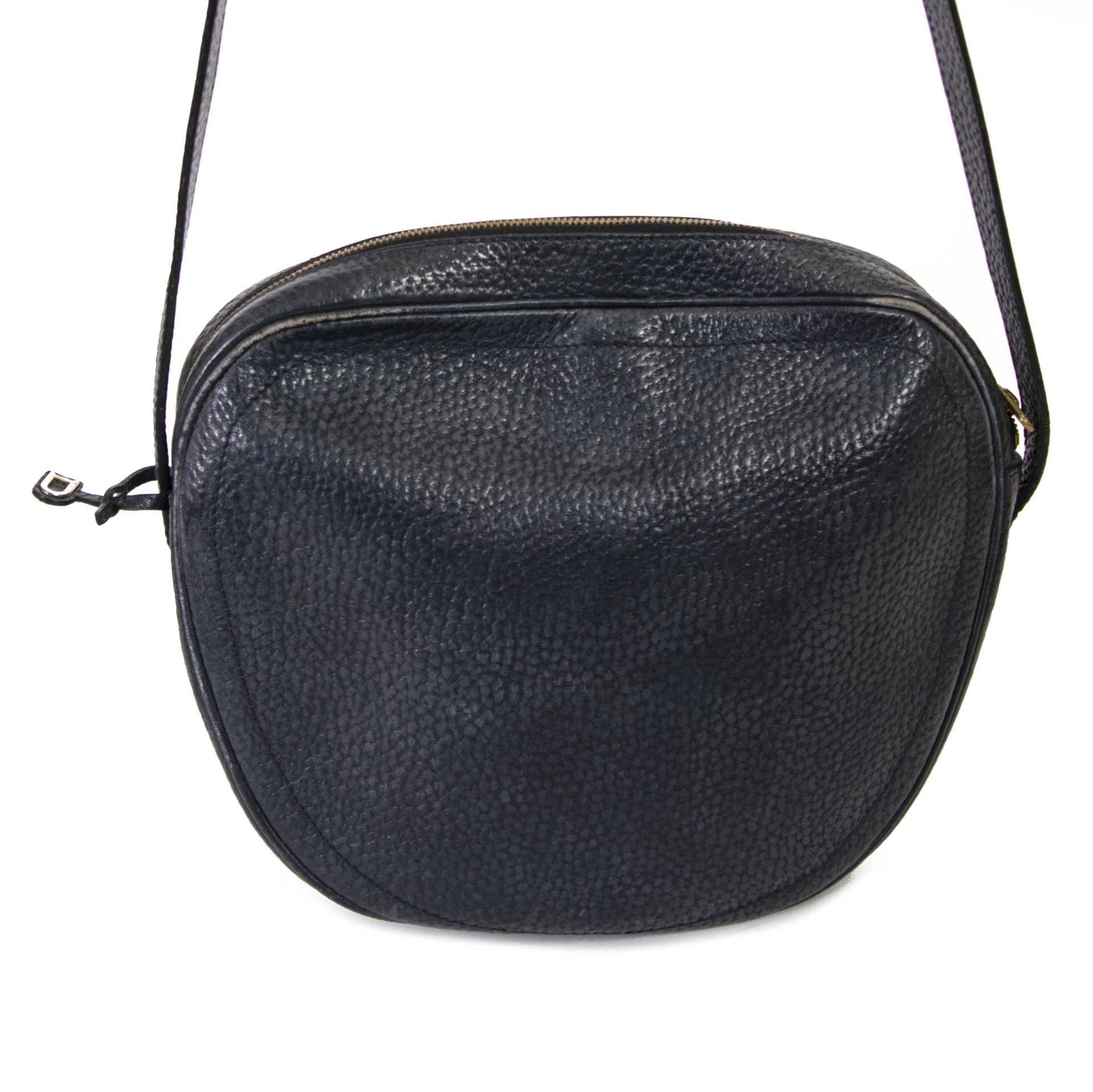 Delvaux Blue And Green Sebardeur PM Crossbody Bag now for sale at labellov vintage fashion webshop belgium