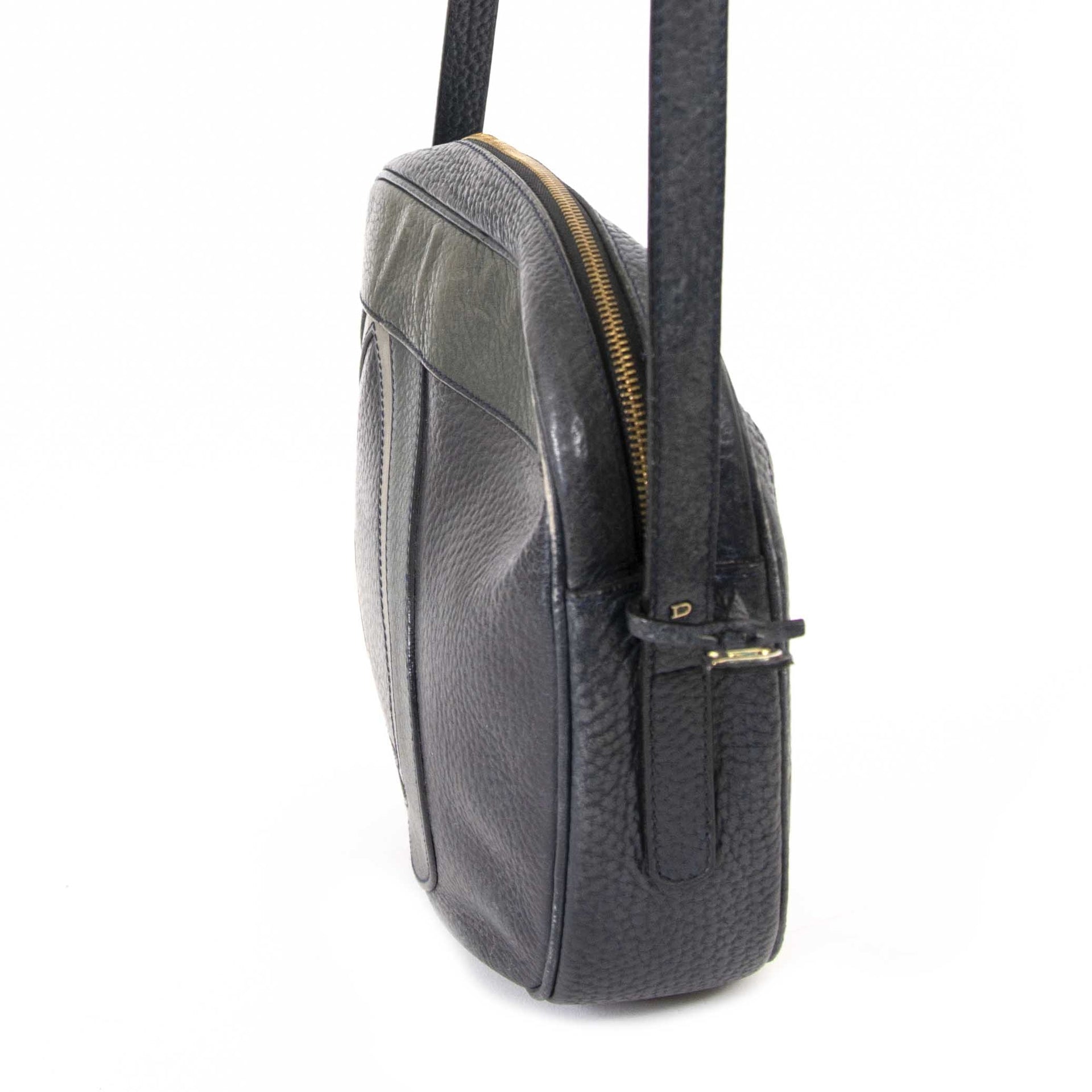 Delvaux Blue And Green Sebardeur PM Crossbody Bag now for sale at labellov vintage fashion webshop belgium