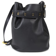 delvaux dark blue 'd' bucket bag now for sale at labellov vintage fashion webshop belgium