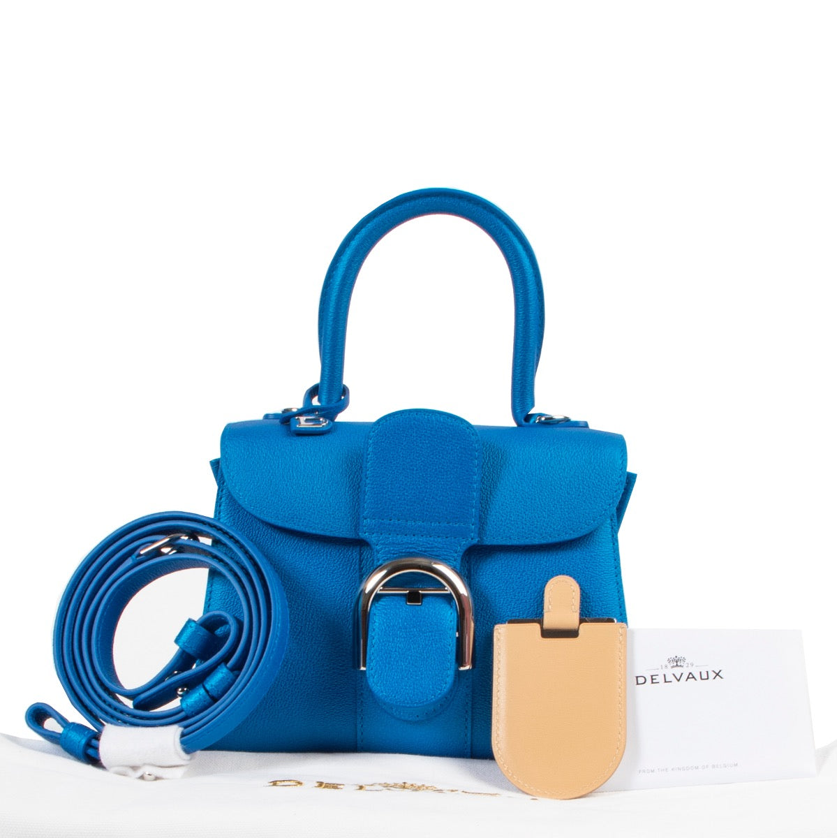 Delvaux Satin Electric Brillant Mini Rodéo
