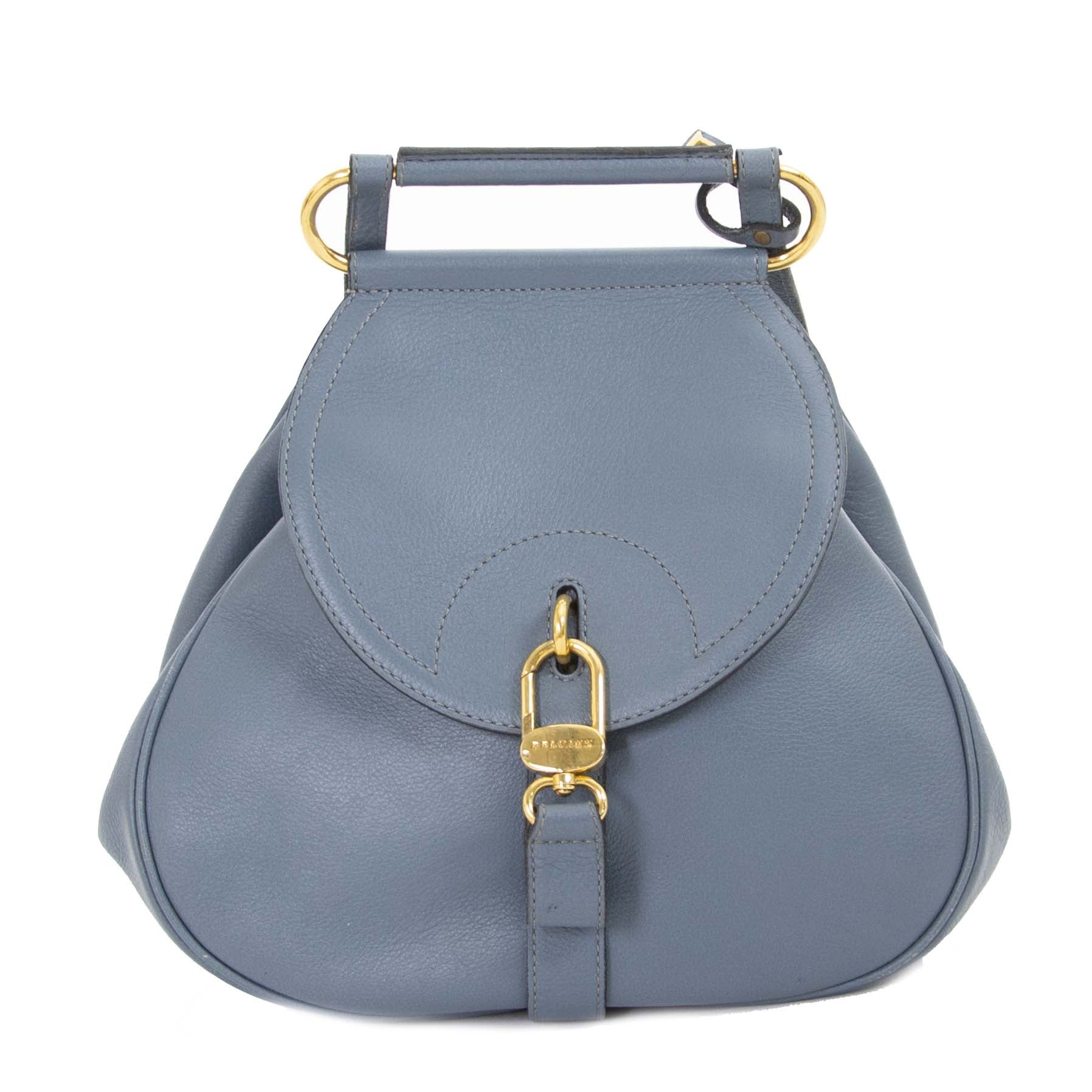Sac à dos / à bandoulière Delvaux Cerceau bleu bébé
