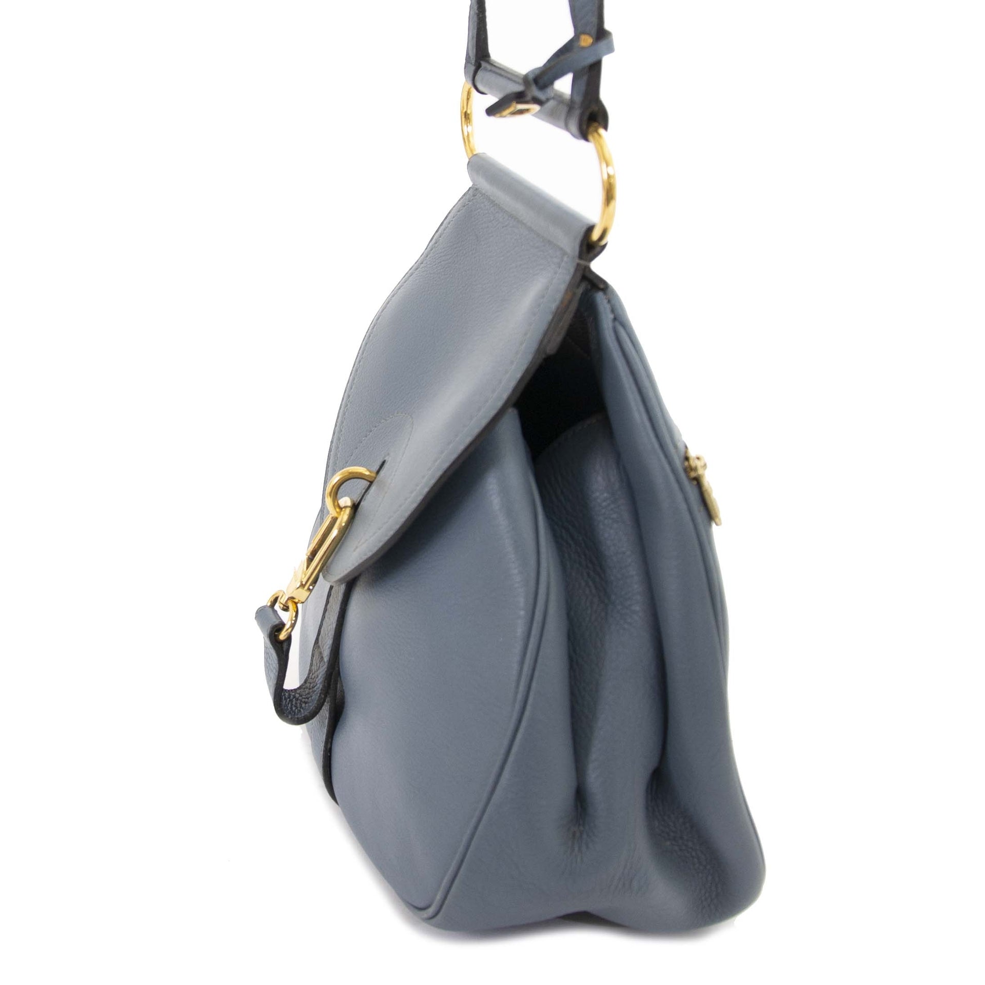 Delvaux Baby Blue Cerceau Backpack / Shoulderbag designer tassen aan de beste prijs