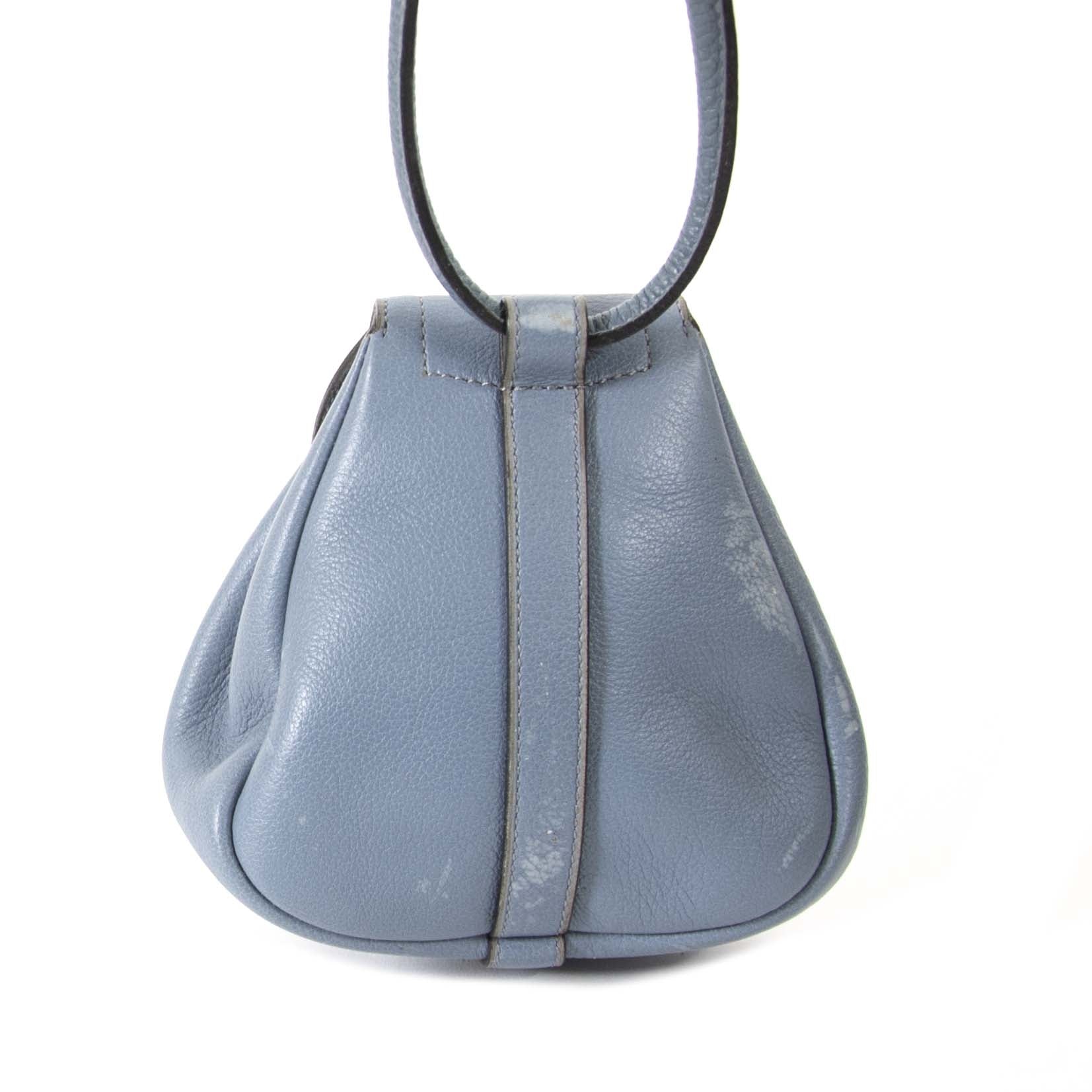 Delvaux Mini Blue Cerceau Crossbody tas nu te koop bij labellov vintage mode webshop belgië