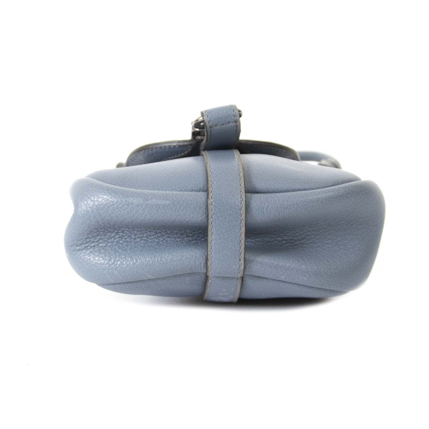 Delvaux Mini Blue Cerceau Crossbody tas nu te koop bij labellov vintage mode webshop belgië