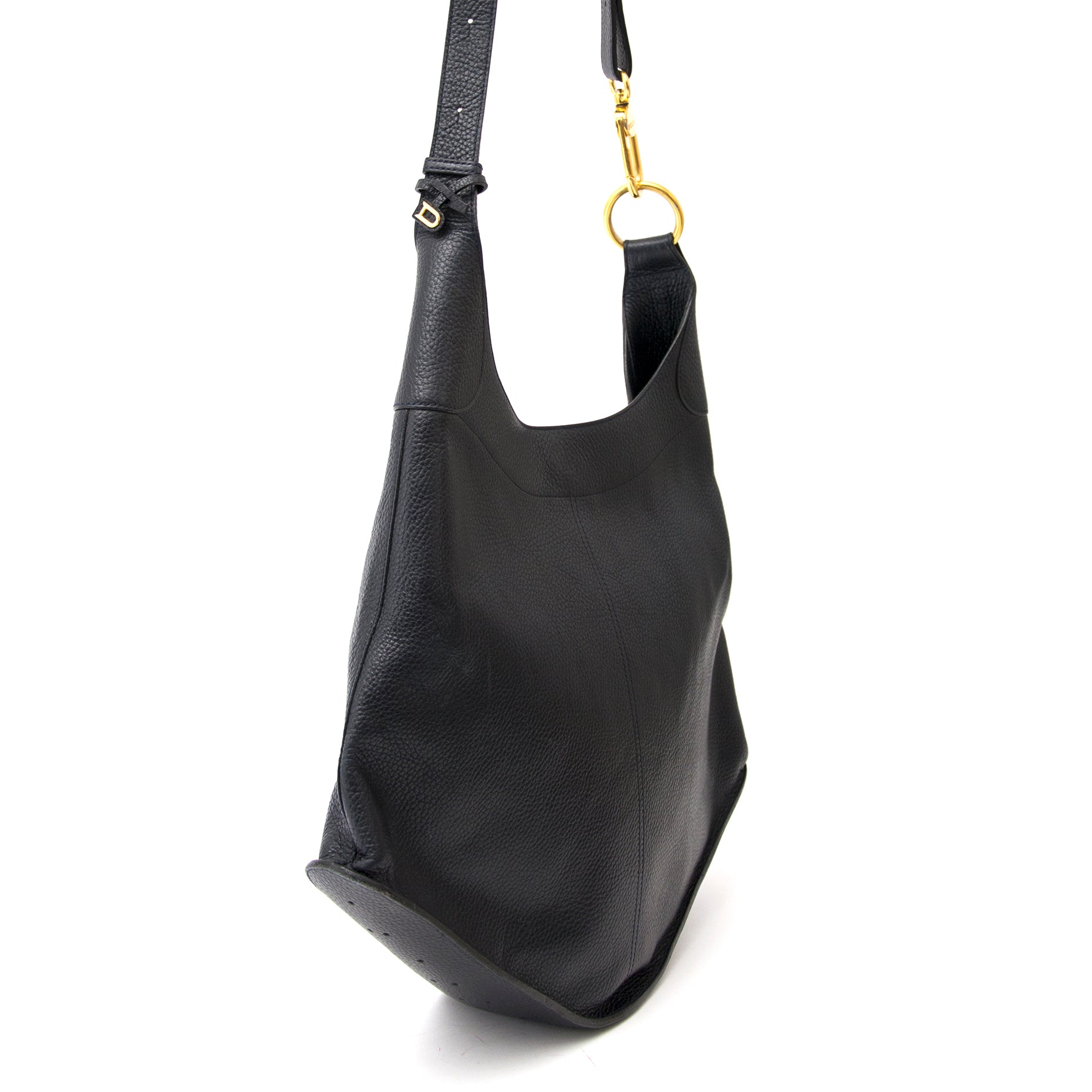 Buy your authentic Delvaux Dark Blue Satan Shoulder Bag