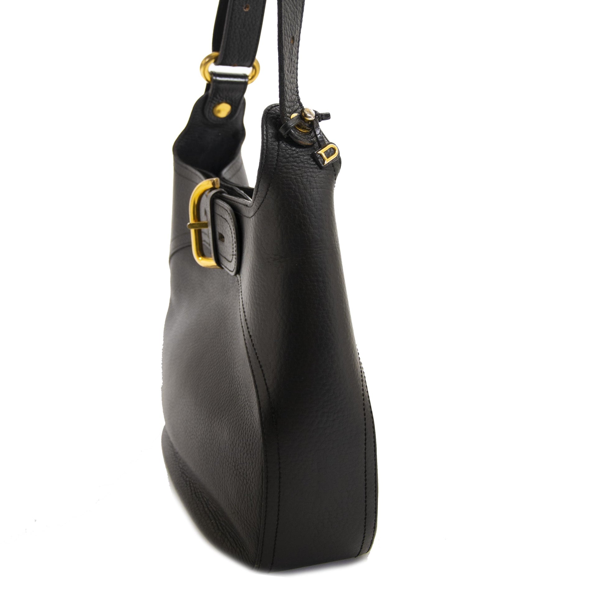 Delvaux Black Souverain Shoulder Bag