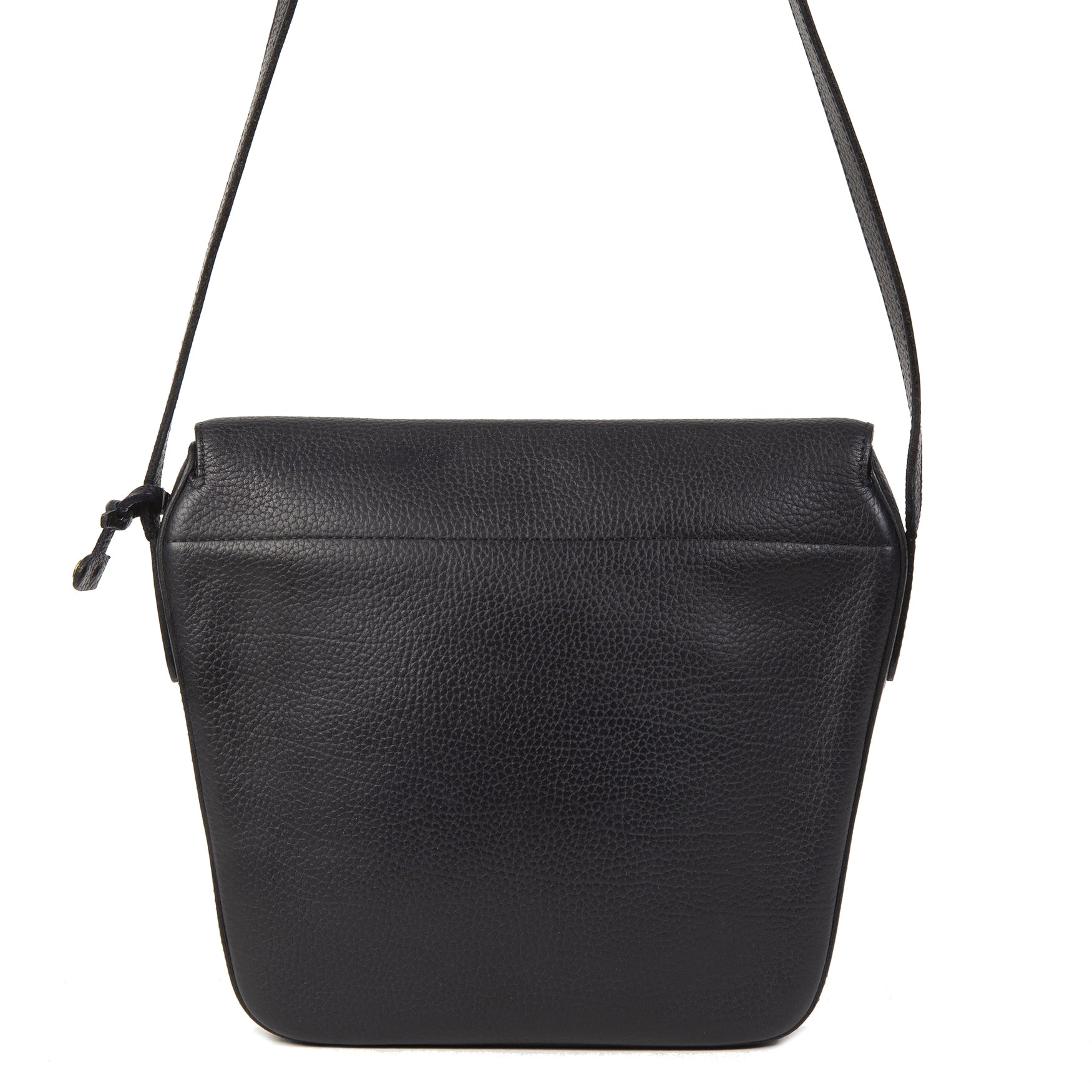 Authentieke Tweedehands Delvaux Dark Blue Leather Crossbody Bag juiste prijs veilig online shoppen luxe merken webshop winkelen Antwerpen België mode fashion