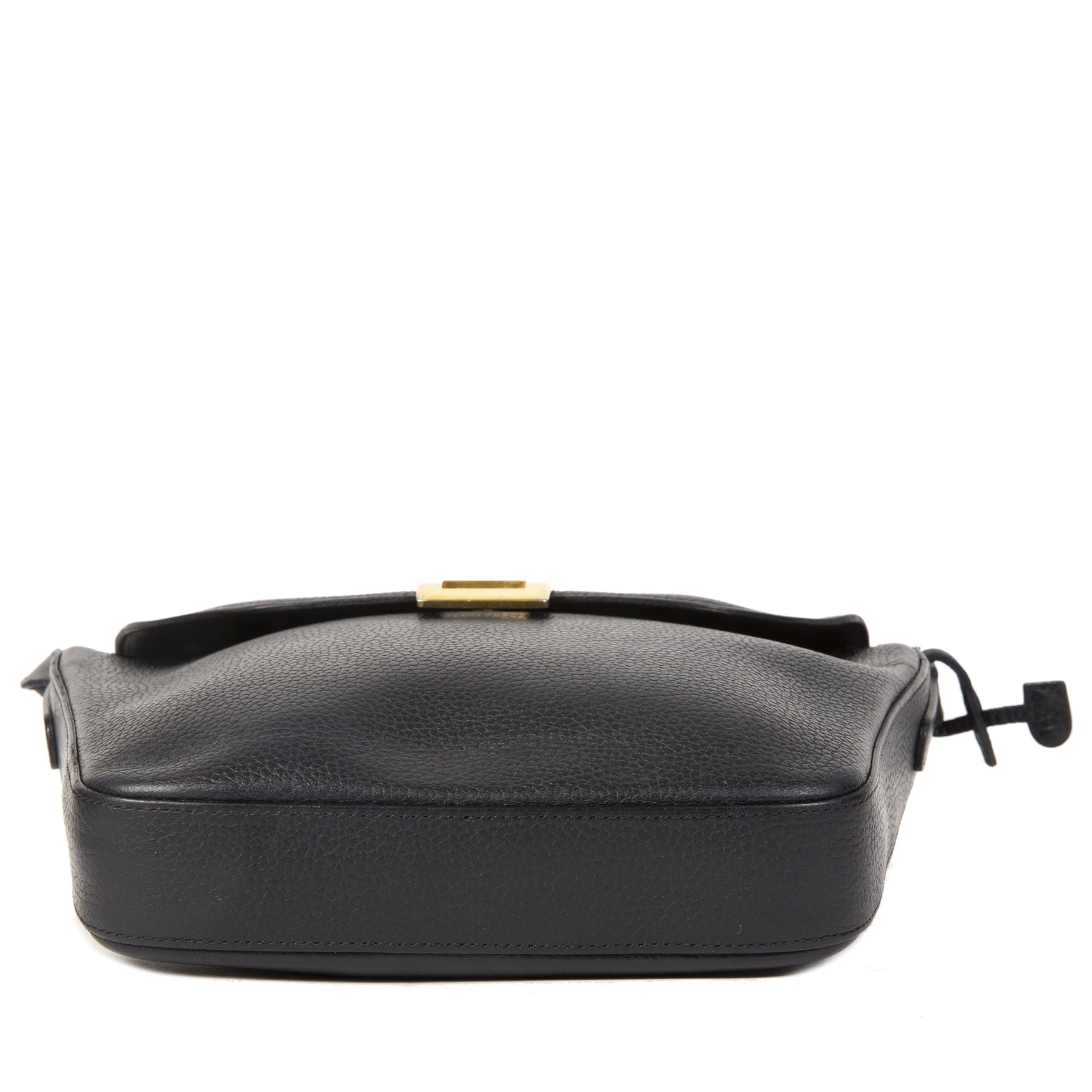 Authentieke Tweedehands Delvaux Dark Blue Leather Crossbody Bag juiste prijs veilig online shoppen luxe merken webshop winkelen Antwerpen België mode fashion