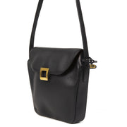Authentieke Tweedehands Delvaux Dark Blue Leather Crossbody Bag juiste prijs veilig online shoppen luxe merken webshop winkelen Antwerpen België mode fashion