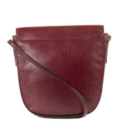 Delvaux Bordeaux Leather Crossbody Bag now for sale at labellov vintage fashion webshop belgium