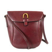 Delvaux Bordeaux Leather Crossbody Bag now for sale at labellov vintage fashion webshop belgium