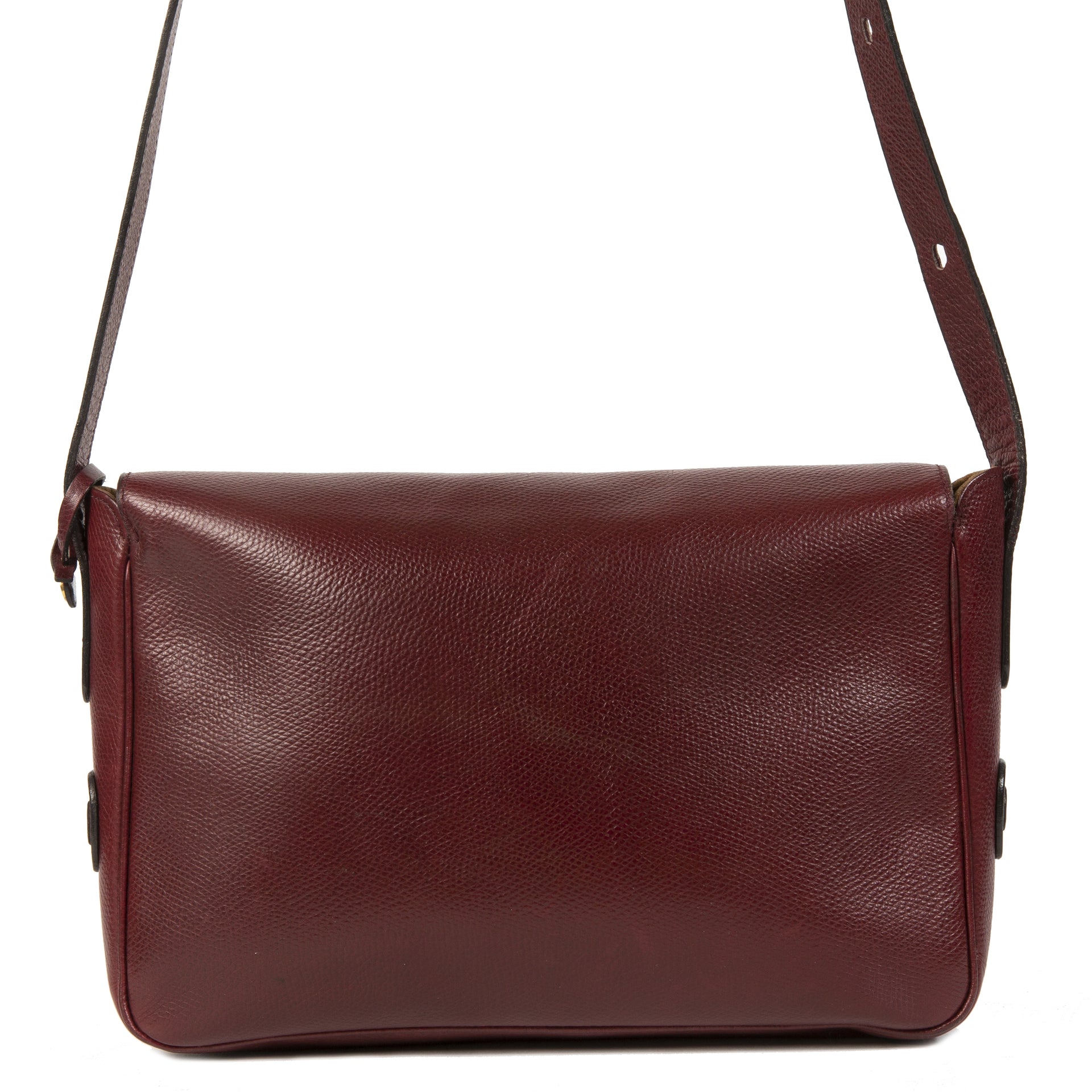 koop veilig online tegen de beste prijs Delvaux Bordeaux Crossbody Box Bag