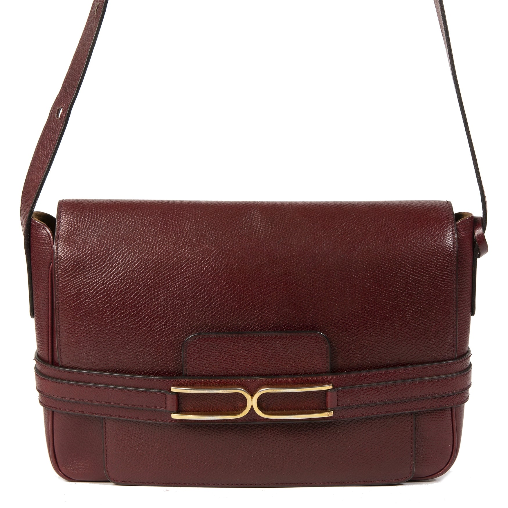 koop veilig online tegen de beste prijs Delvaux Bordeaux Crossbody Box Bag