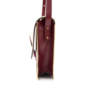 Delvaux Red Leather and Fabric Shoulder Bag kopen en verkopen