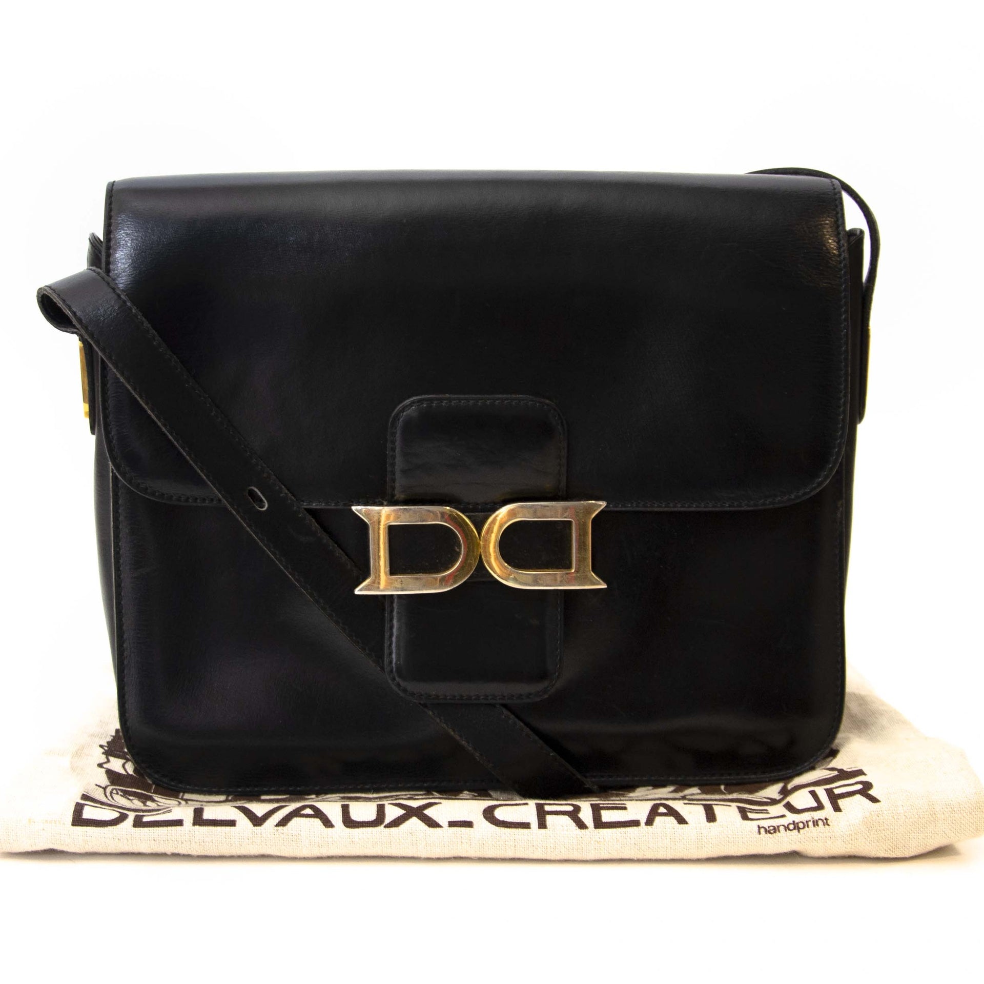Delvaux Bourgogne Black Cross Body Bag aan de beste prijs bij Labellov tweedehands luxe in Antwerpen