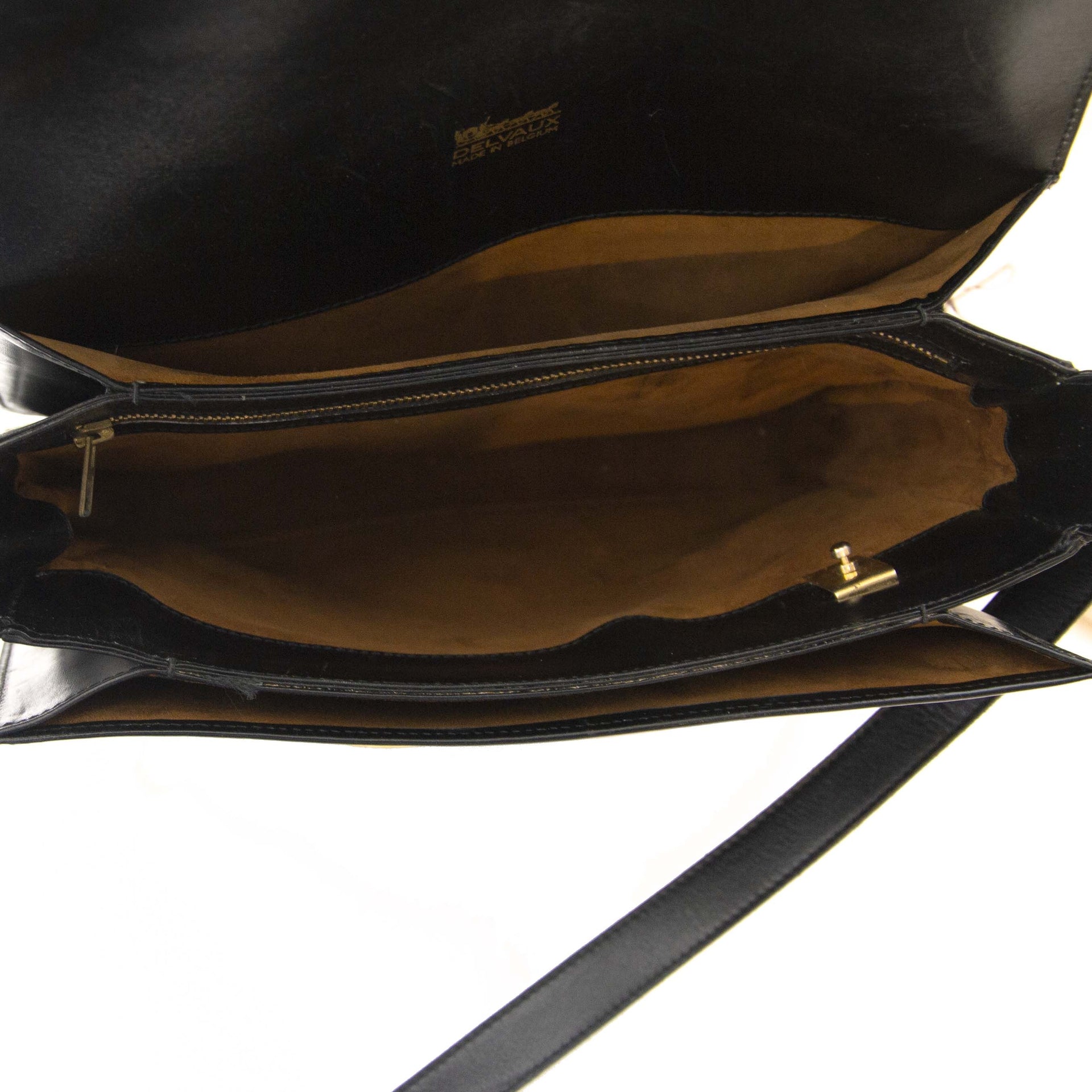 Sac bandoulière Delvaux Bourgogne Noir