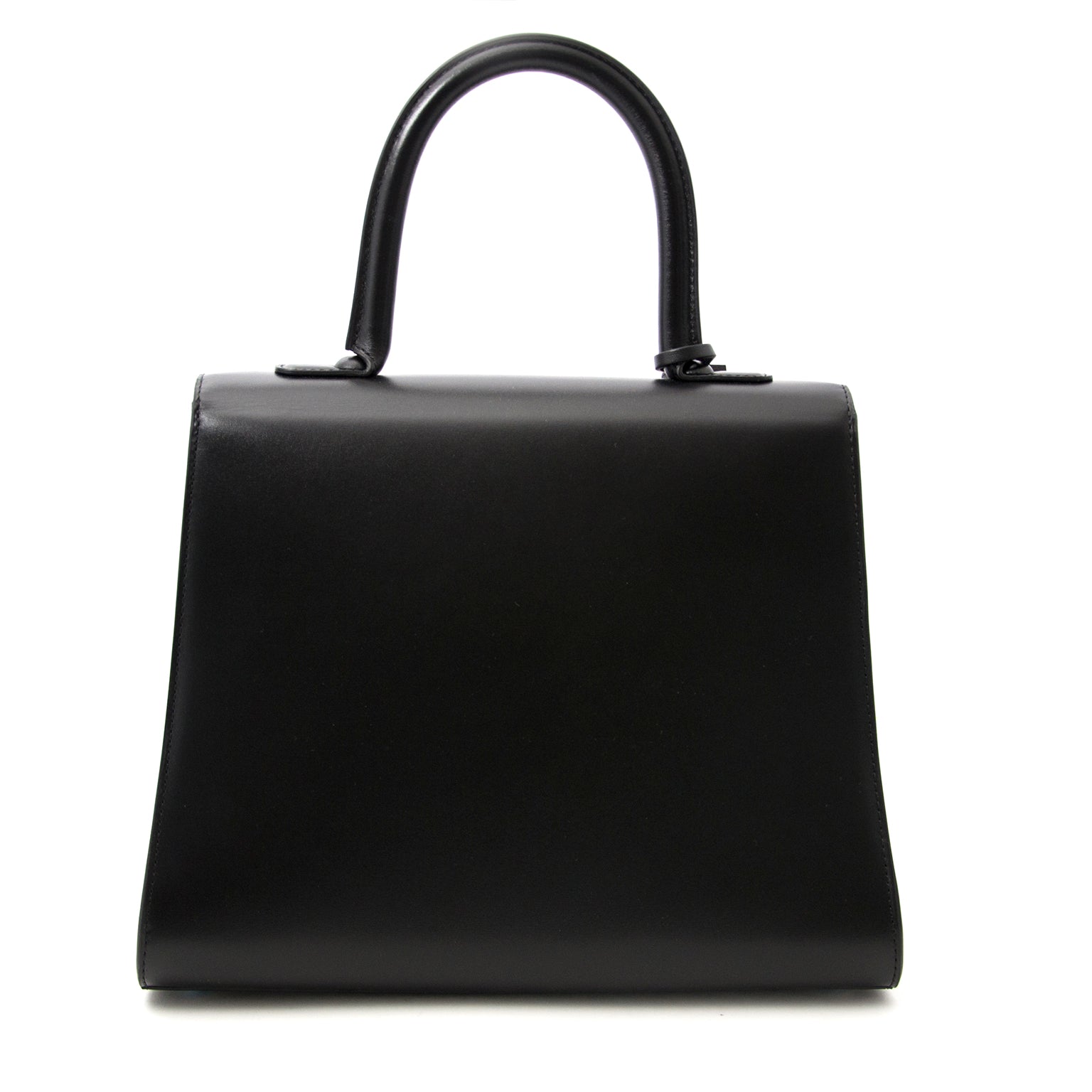 koop veilig online aan de beste prijs Brand New Delvaux Black Brillant MM PHW + STRAP