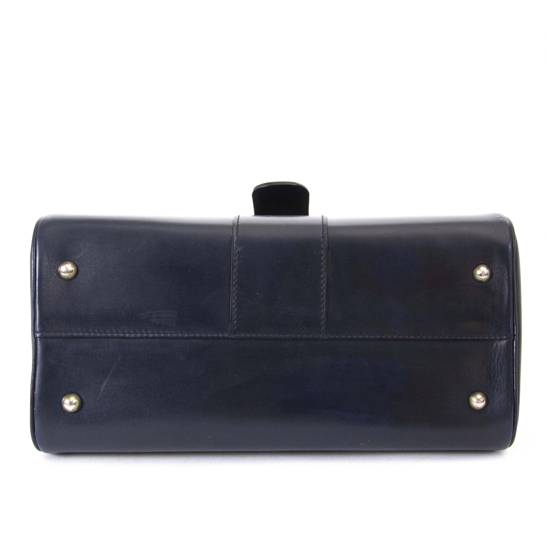 Delvaux Navy Blue Brillant MM GHW pour le meilleur prix chez Labellov à Anvers