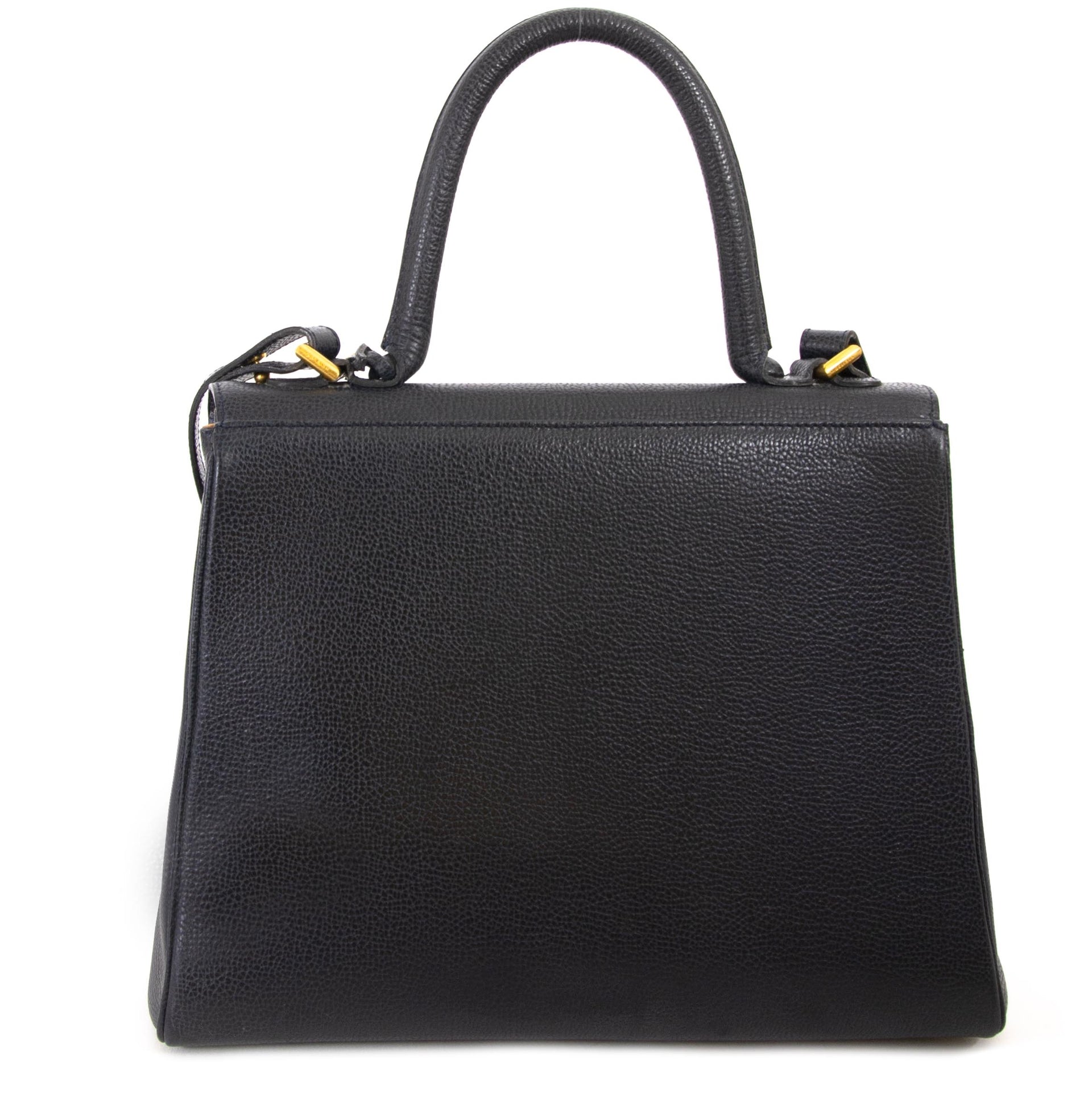 Delvaux Navy Blue Brillant MM GHW veilig online tegen de beste prijs