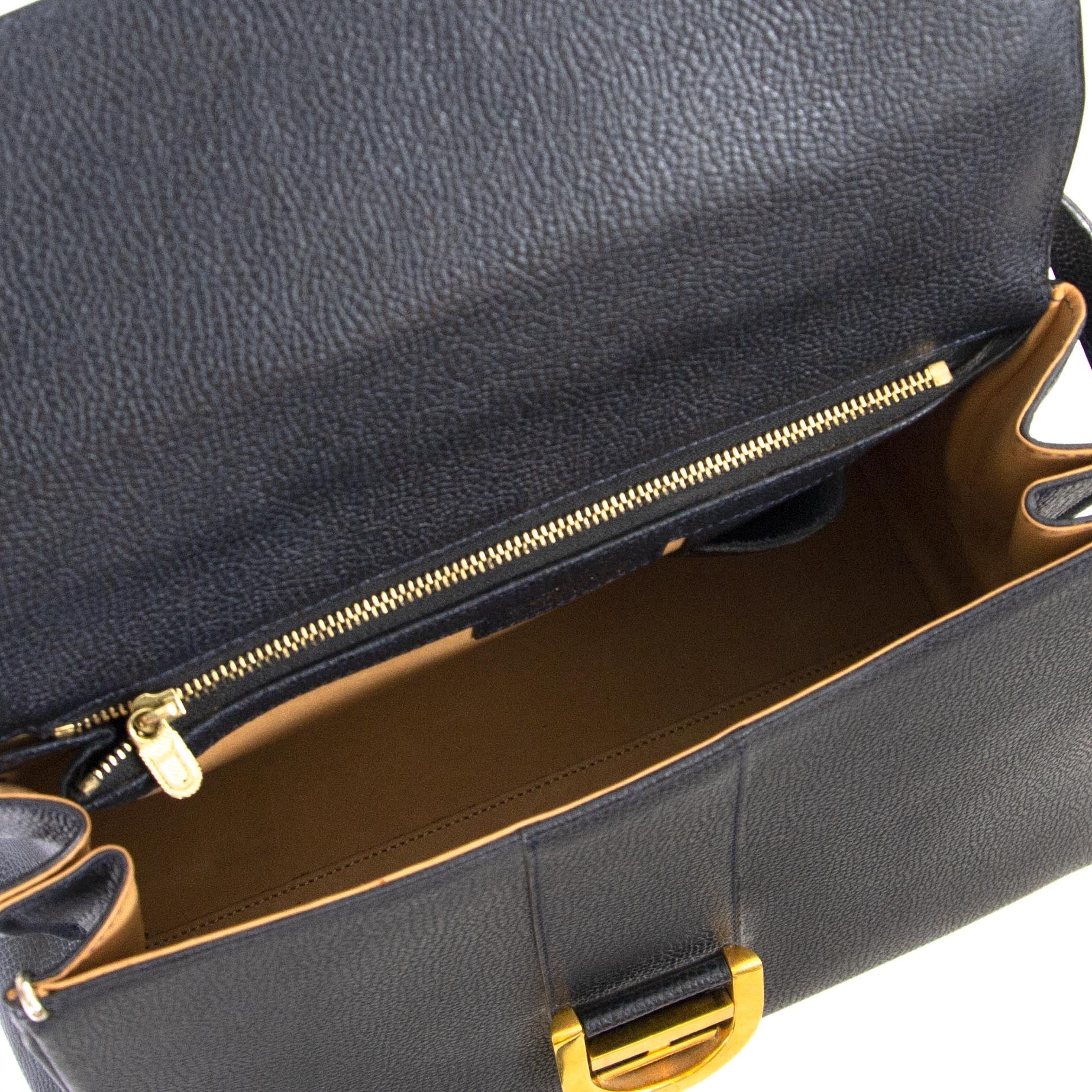 Delvaux Marineblauw Brillant MM GHW
