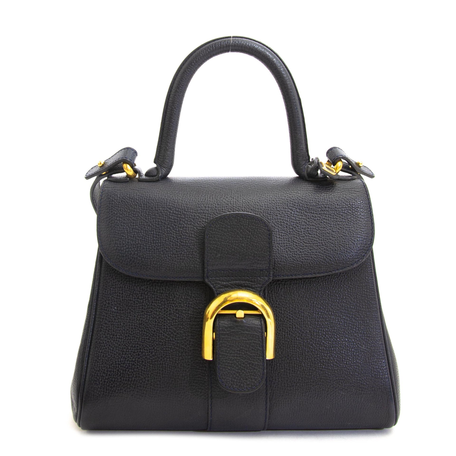 Delvaux Dark Blue Brillant PM + Strap online at the best