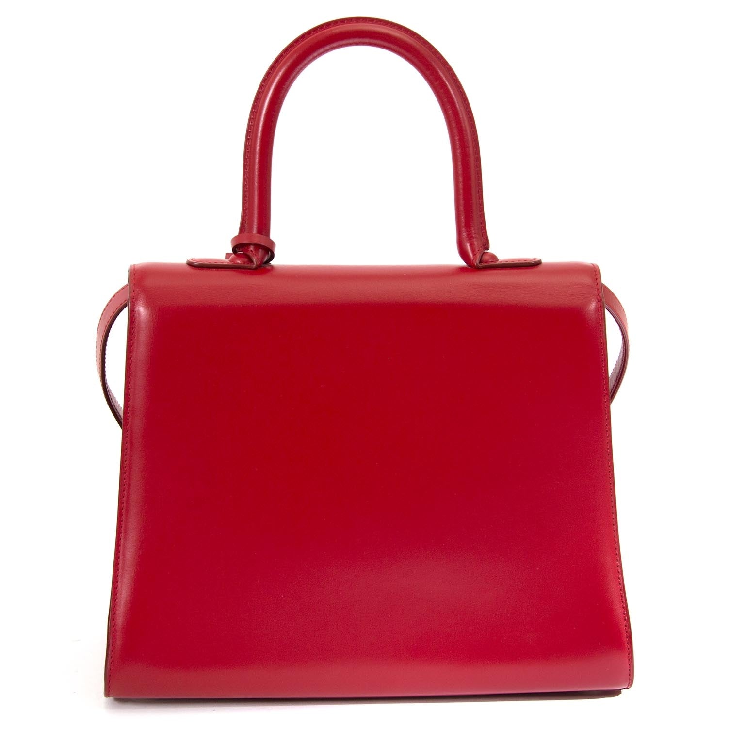 Delvaux Brillant MM Boxcalf Rouge Lipstick
