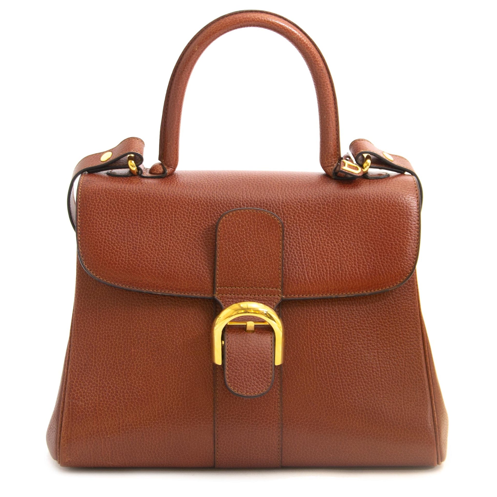 Delvaux Brillant Brown MM Bag now for sale at labellov vintage fashion webshop belgium