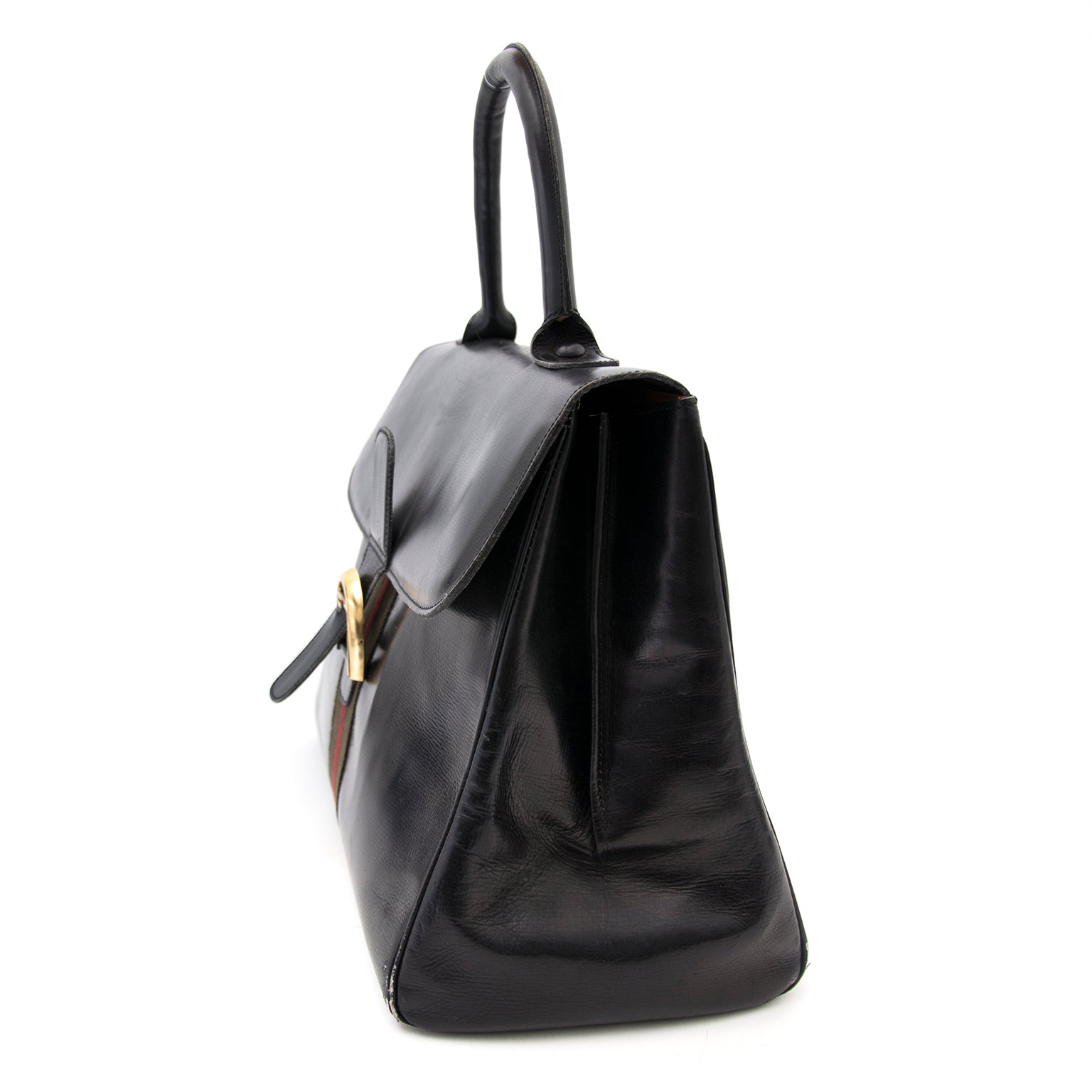 Ben je op zoek naar modieuze vintage it-bags? Deze Delvaux Brillant GM Black is nu te koop bij www.labellov.com.