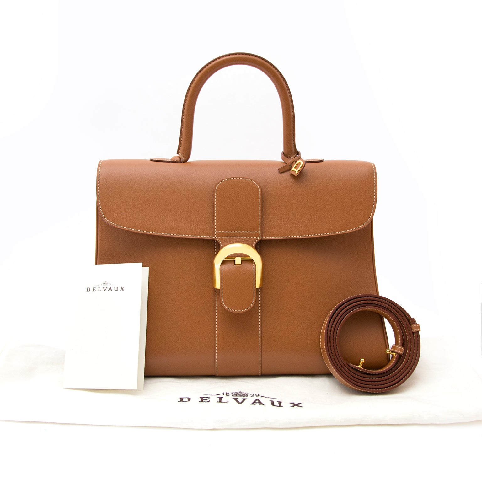Are you looking for an authentic Delvaux Brillant MM Fauve + Strap? Buy and sell online.