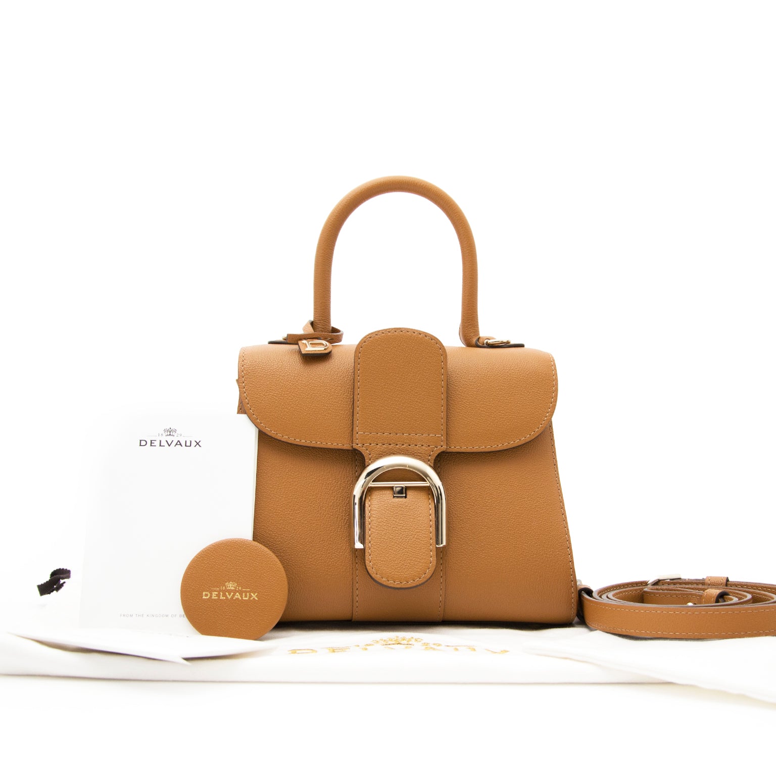 Delvaux Cognac Brillant mini for sale