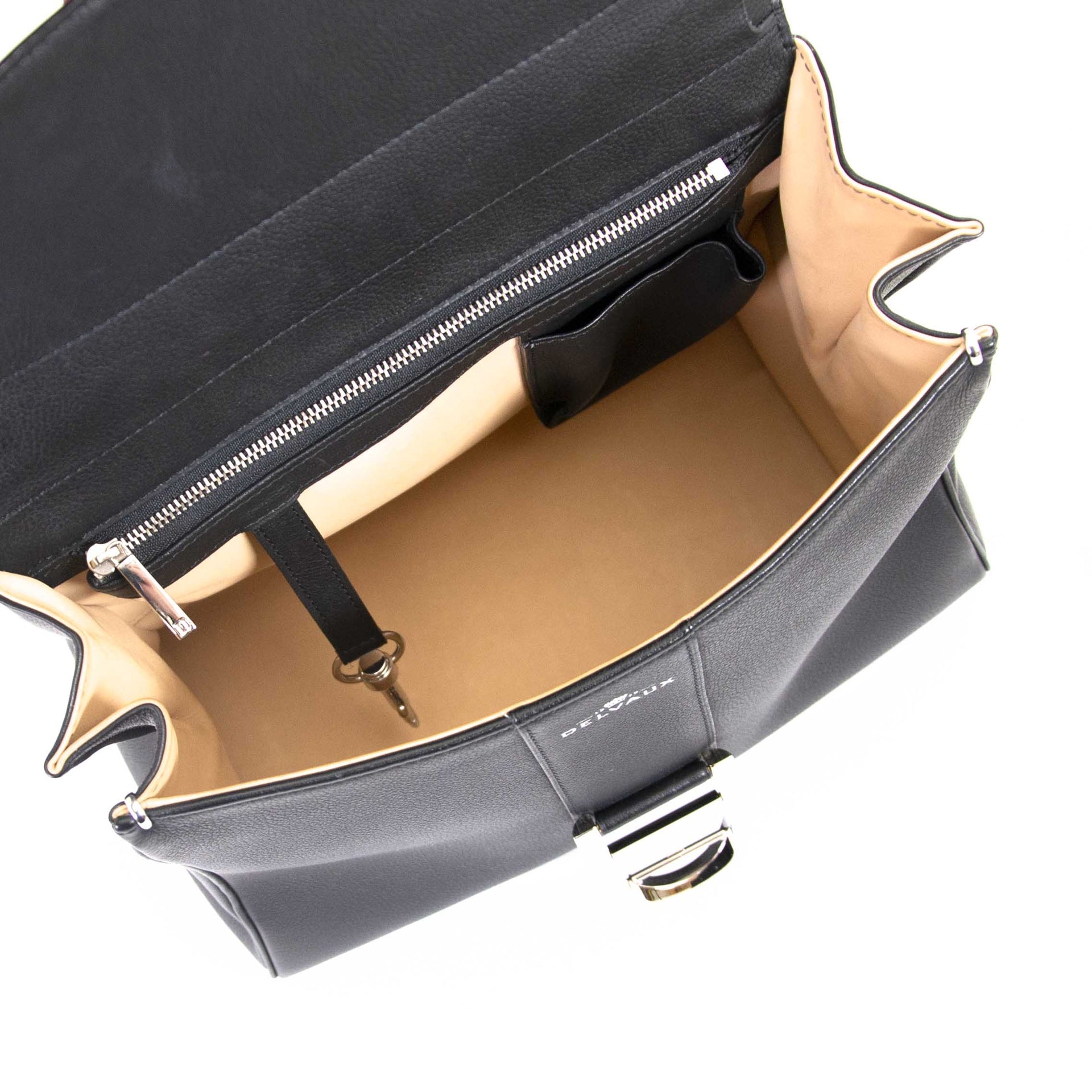Delvaux Brillant Black MM Bag + Strap now for sale at labellov vintage fashion webshop belgium