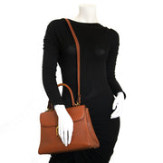 Delvaux Brillant Rust MM + Strap for the best price at Labellov secondhand luxury