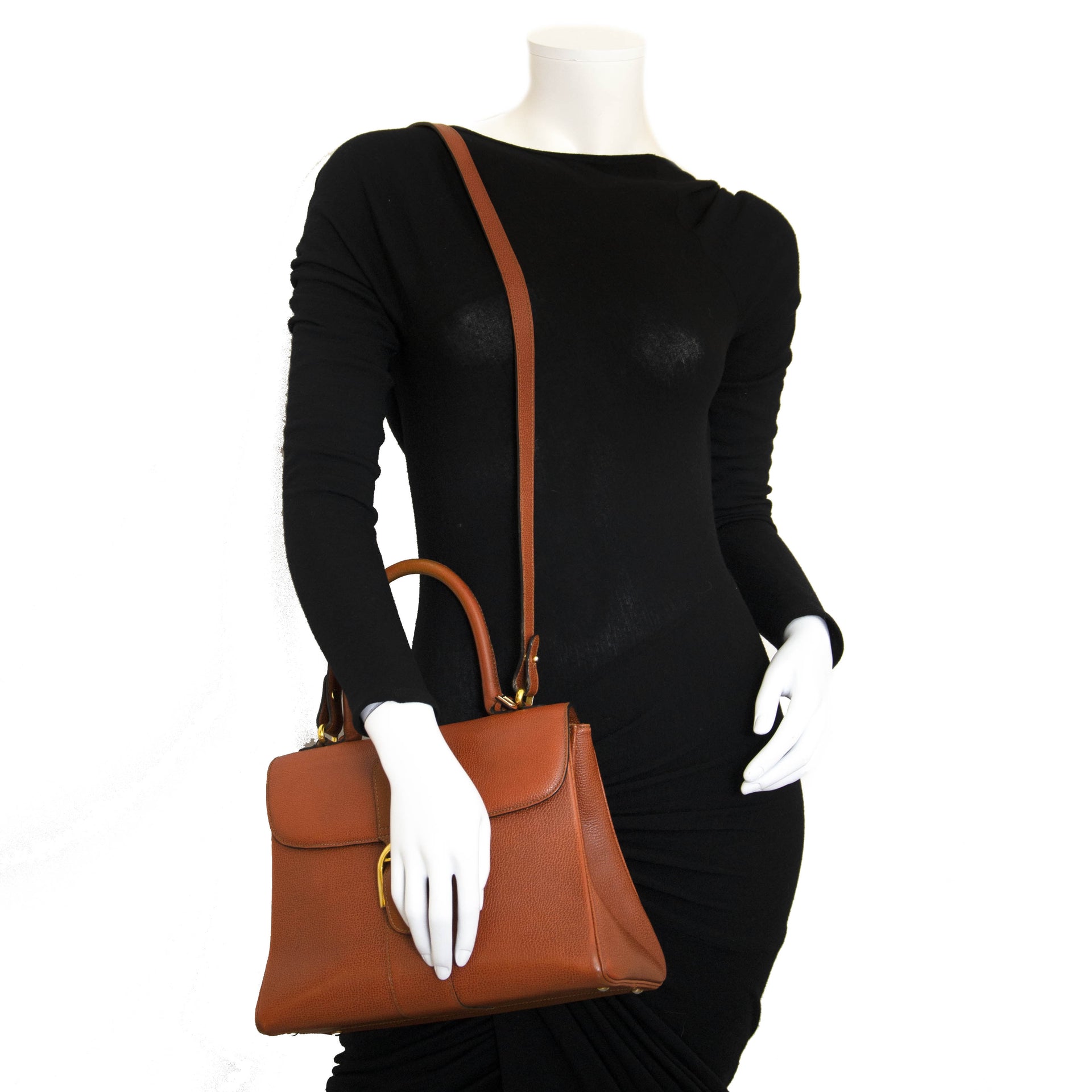 Delvaux Brillant Rust MM + Strap for the best price at Labellov secondhand luxury