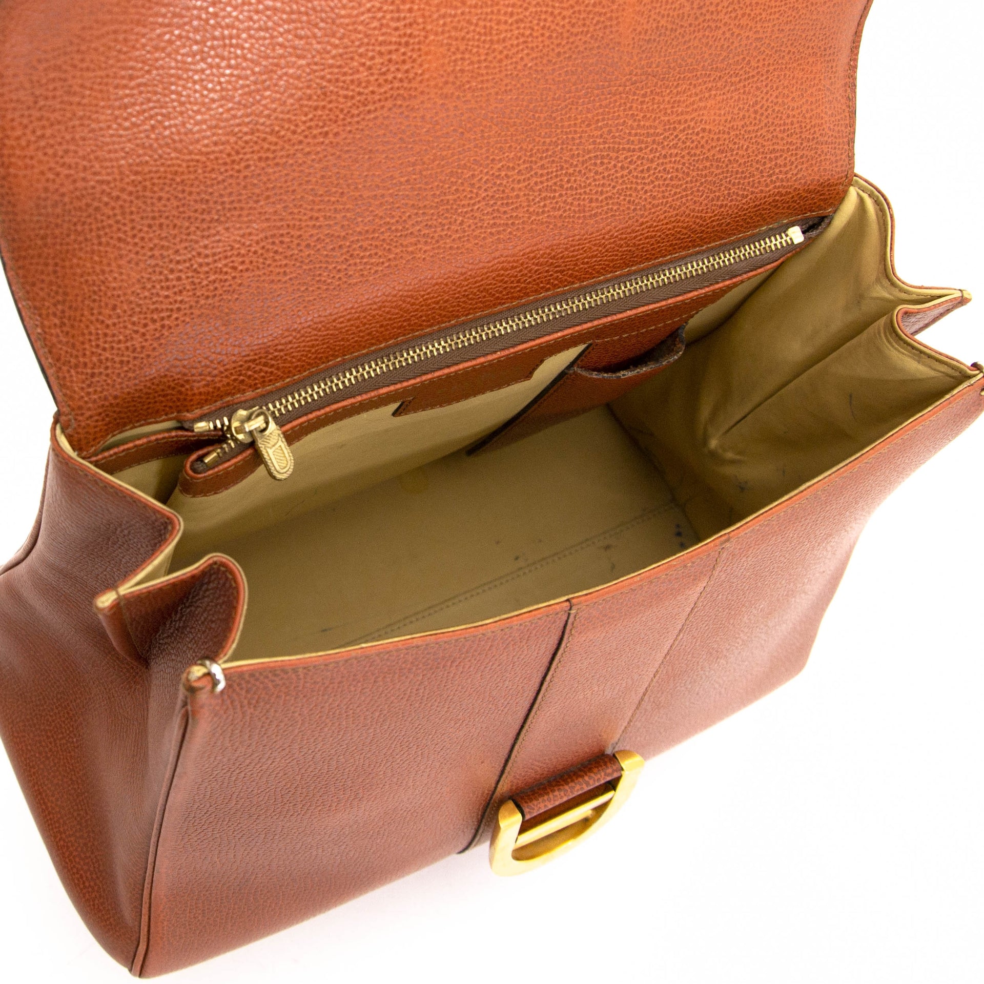 Delvaux Brillant Rust MM + Bandoulière