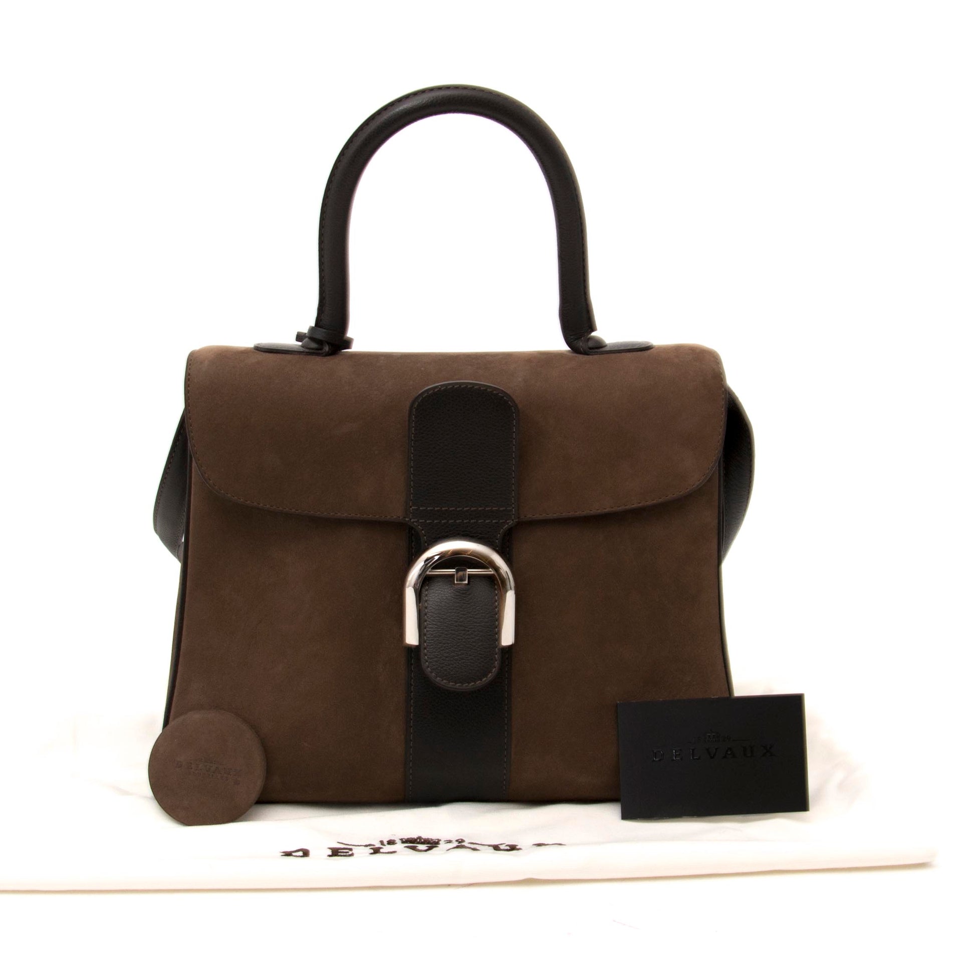 shop online aan de beste prijs shop safe Delvaux Brown Bicolor Brillant MM + Strap online at the best price