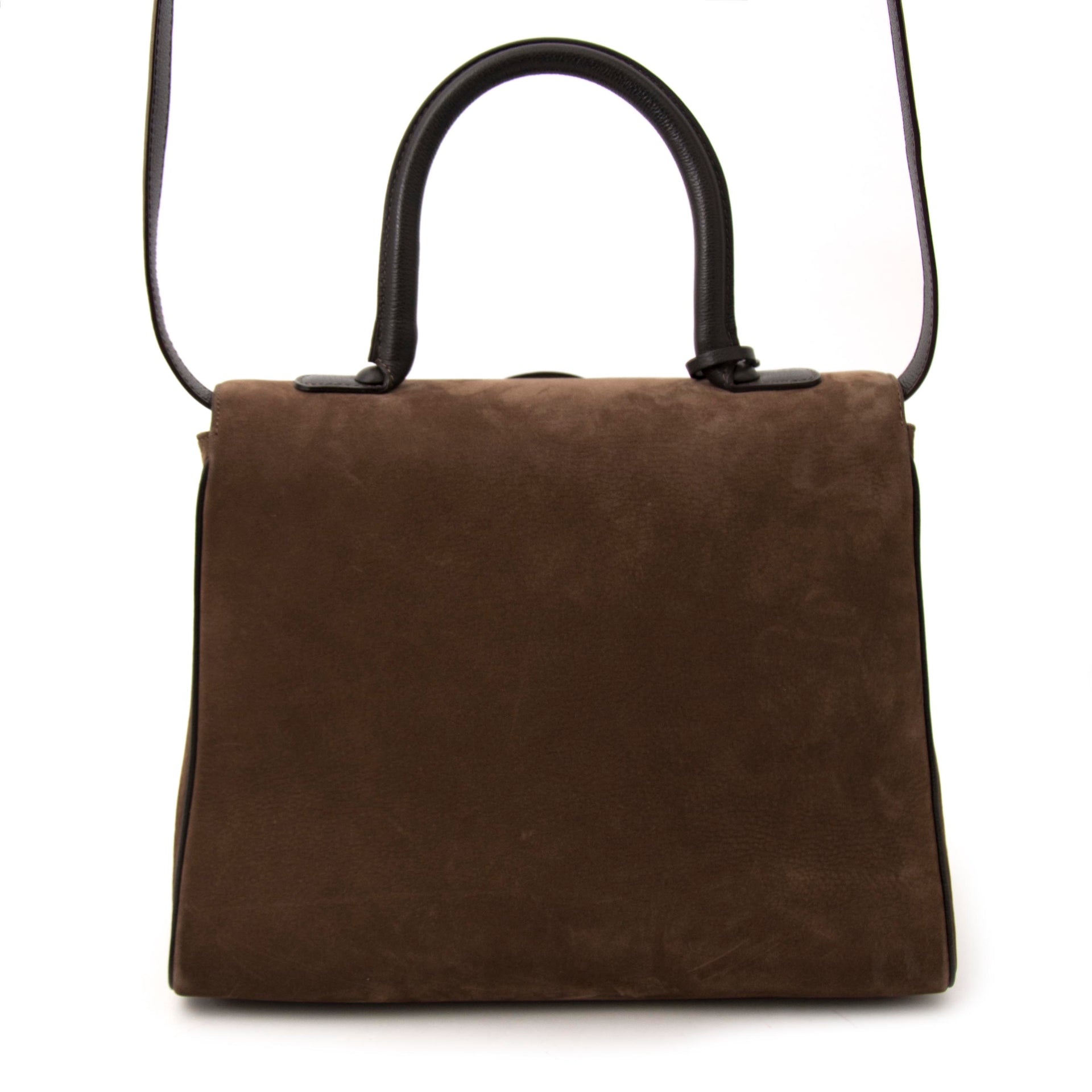 koop veilig online aan de beste prijs Delvaux Brown Bicolor Brillant MM + Strap
