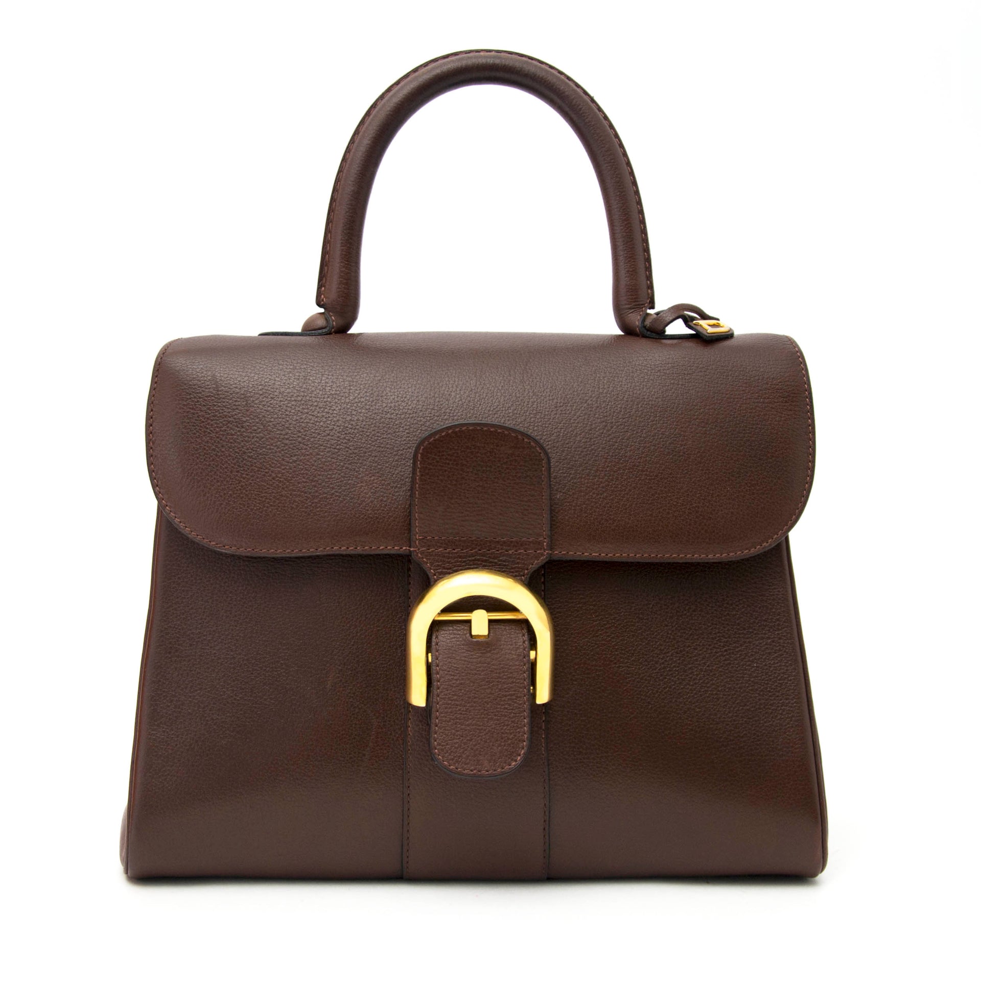 searching for a luxury secondhand 100% authentic Delvaux Brown Brillant MM GHW