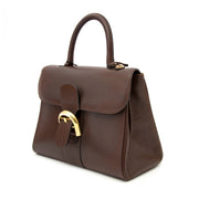 koop veilig online aan de beste prijs Delvaux Brown Brillant MM GHW