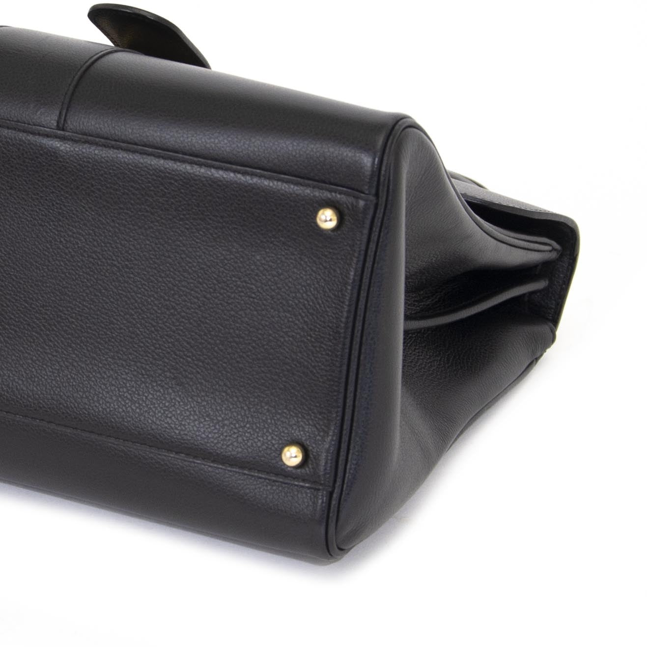 Delvaux Brillant MM Jumping Black vintage for the best price available online at Labellov secondhand luxury