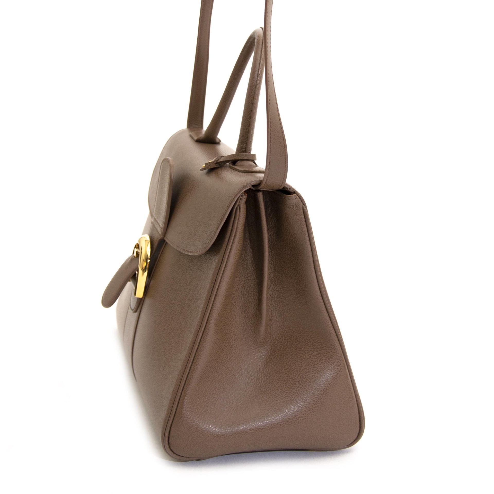 Delvaux Brillant MM Jumping Taupe in very good secondhand condition available online