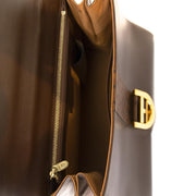 Delvaux Brillant Brown Ostrich MM Bag acheter en ligne chez labellov.com